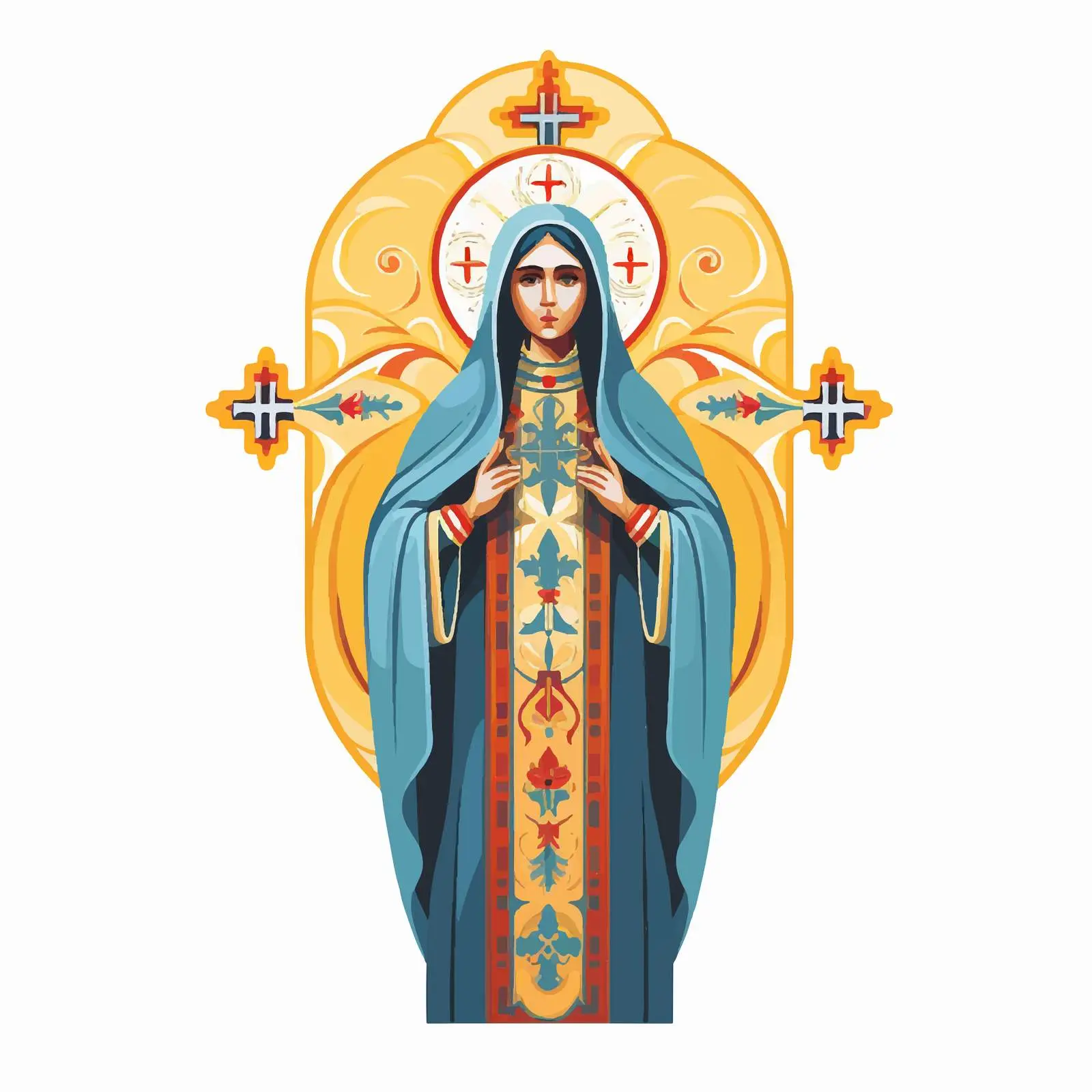 Traditional Image of Saint Parascheva of the Balkan – free christian traditions image from Dotvec