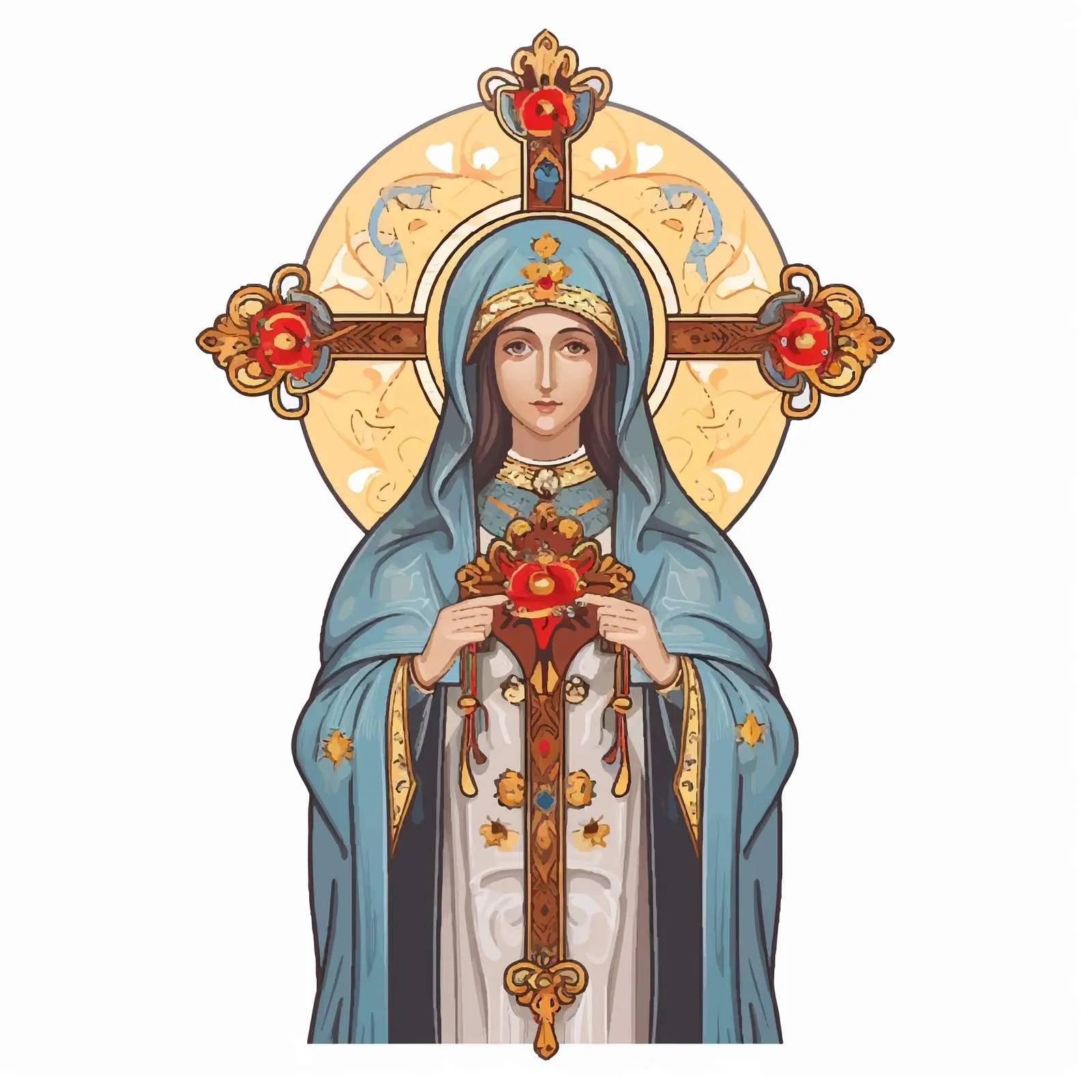 Traditional Image of Saint Parascheva of the Balkan – free balkans image from Dotvec