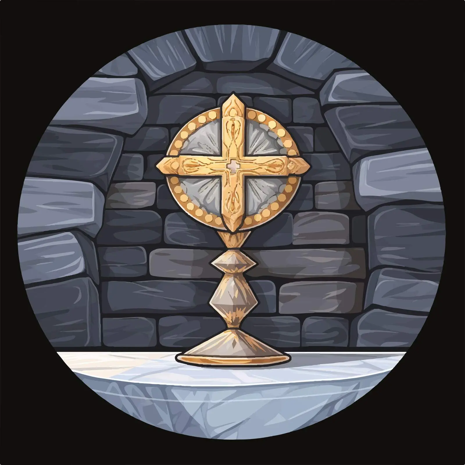Traditional Christian Holy Communion Illustration – free christian traditions image from Dotvec