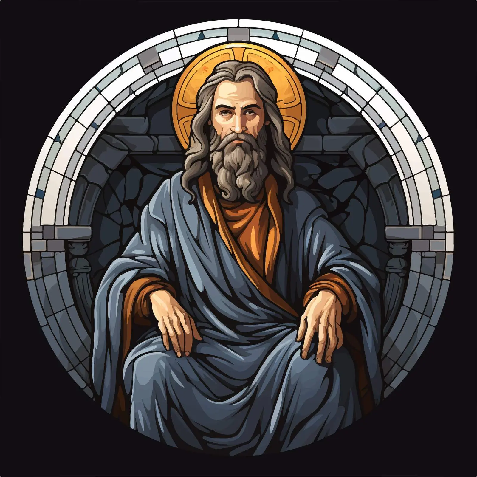 Traditional Image of Jesus Christ as Bishop — free download from Dotvec