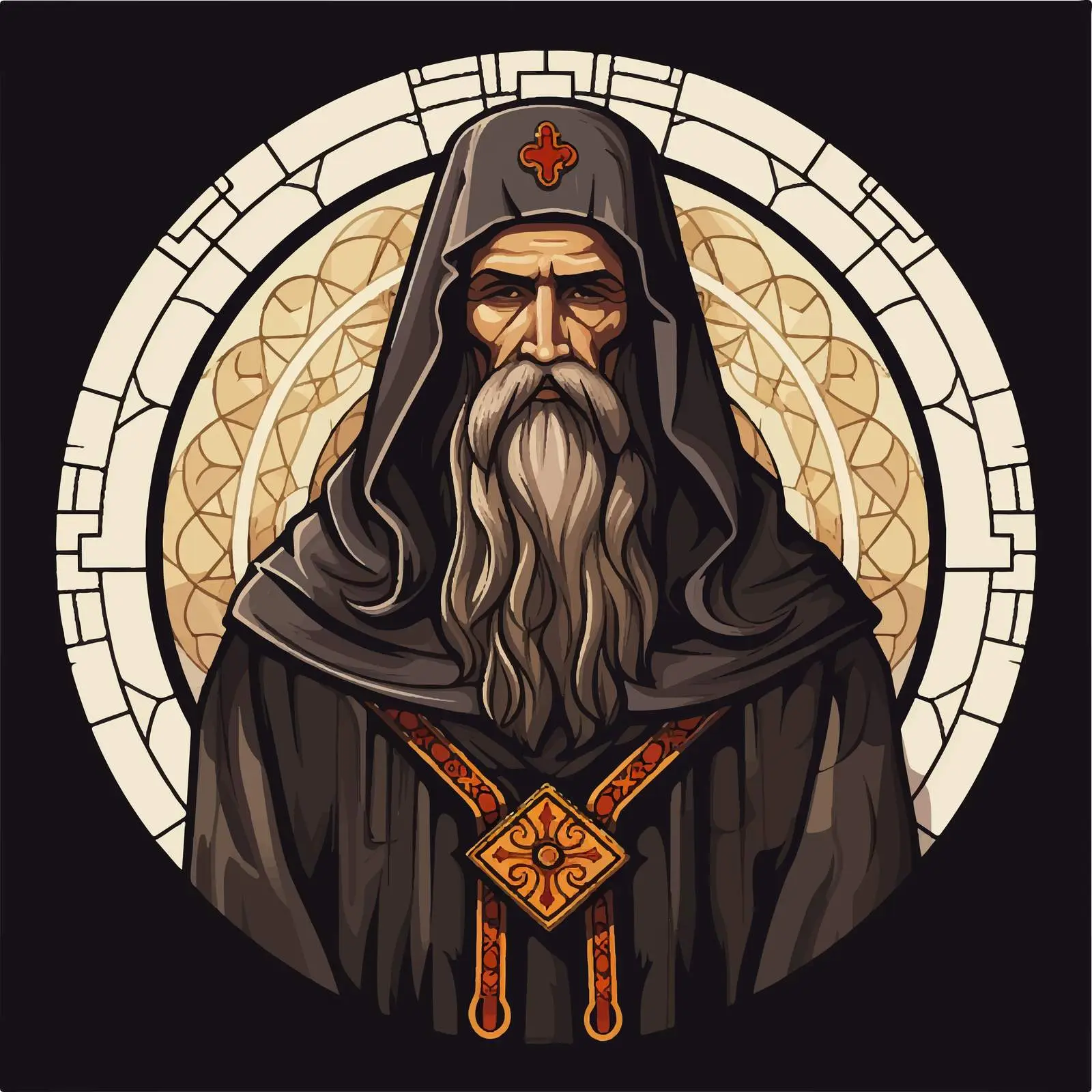 Traditional Image of Jesus Christ as Bishop — free download from Dotvec