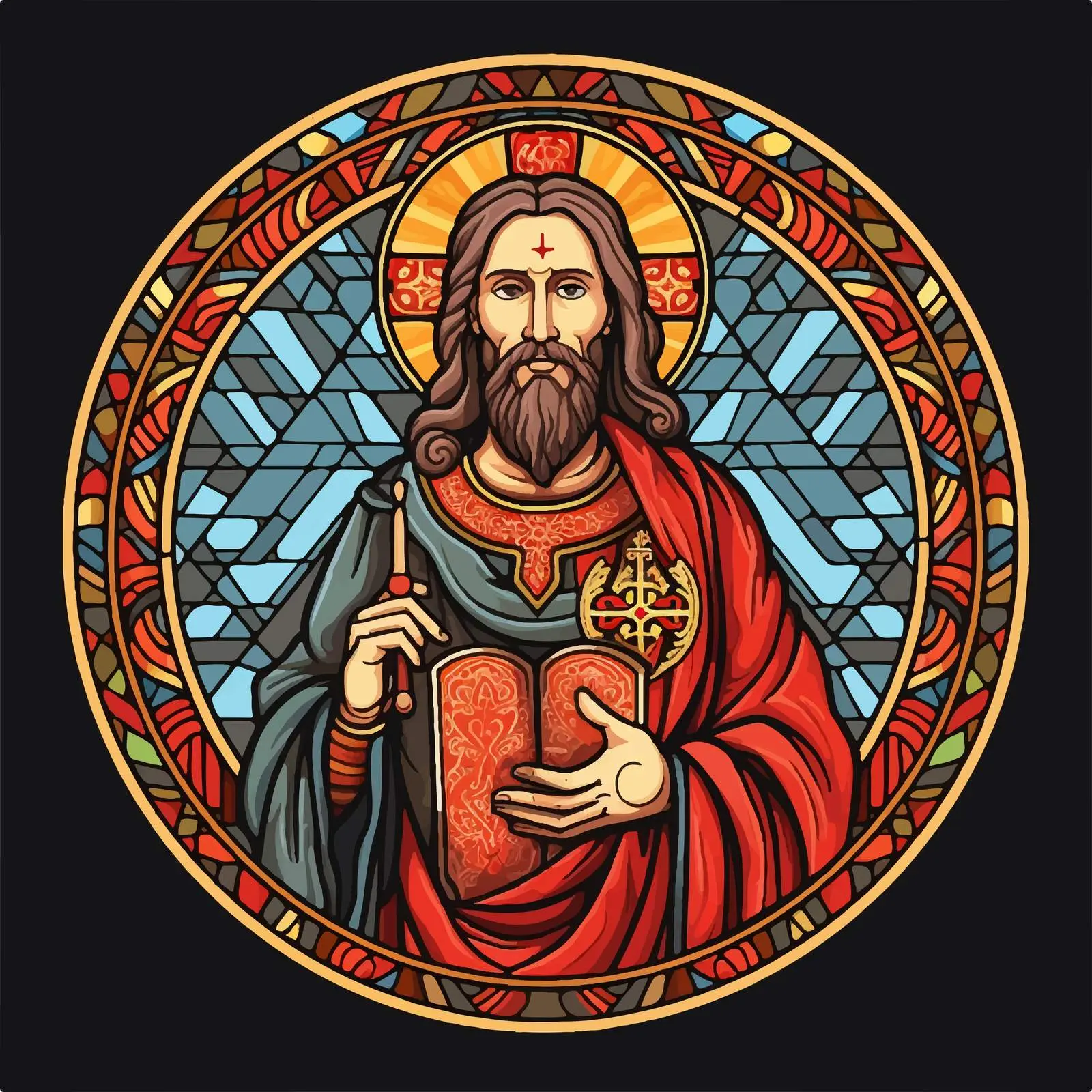 Traditional Christian Image of Jesus Christ Bishop — free download from Dotvec
