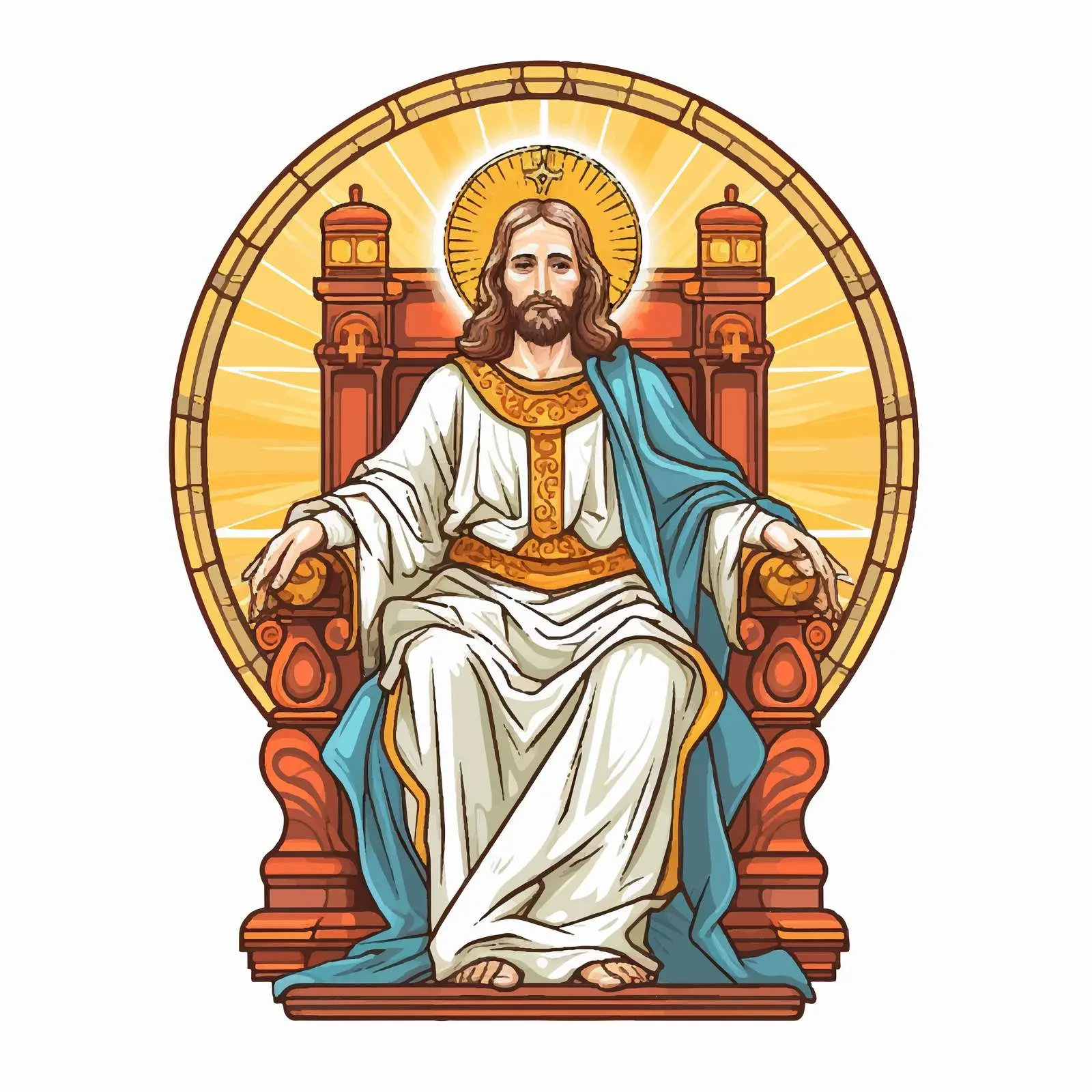 Traditional Image of Jesus Christ – free religious artwork image from Dotvec