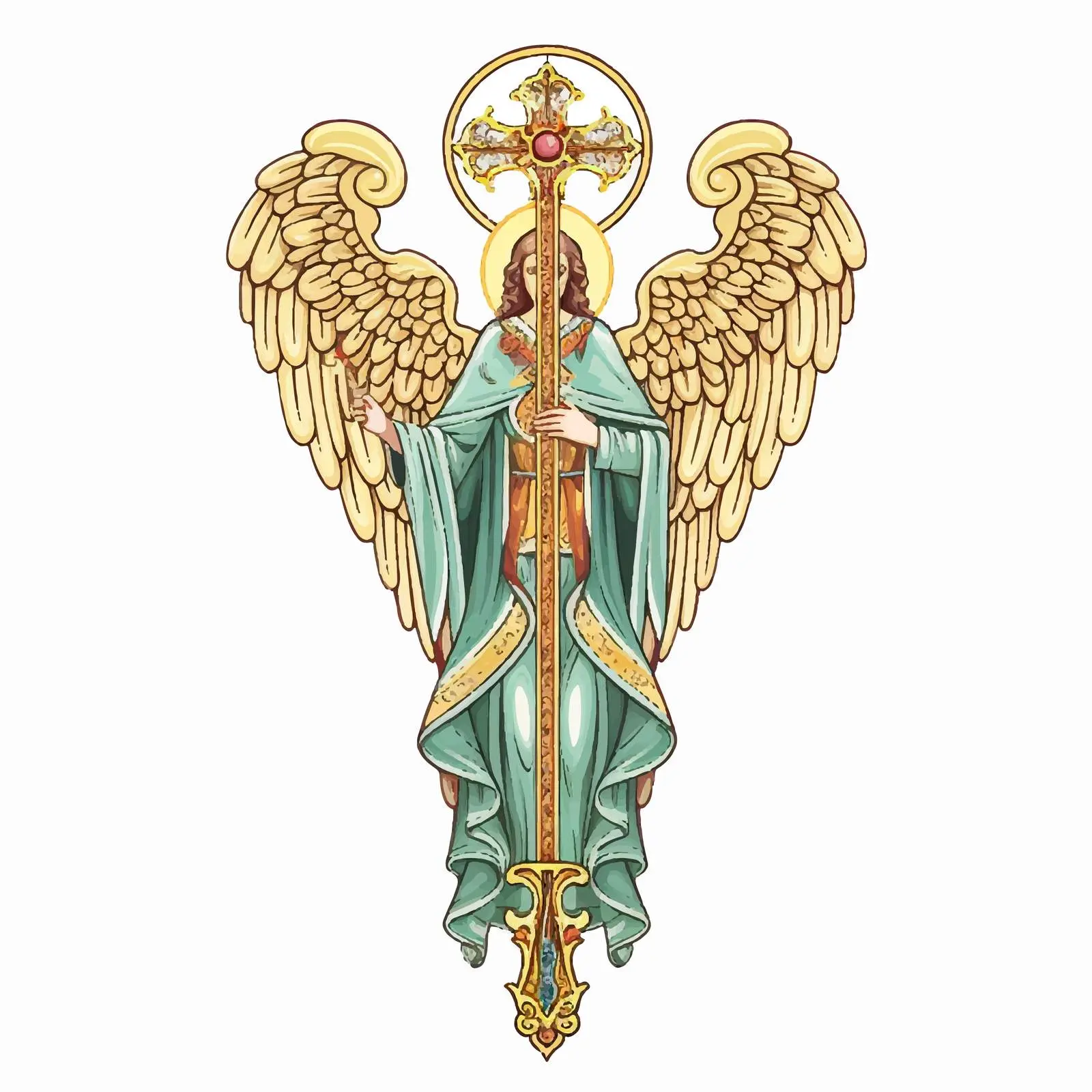 Traditional Image of Archangel Raphael — free download from Dotvec