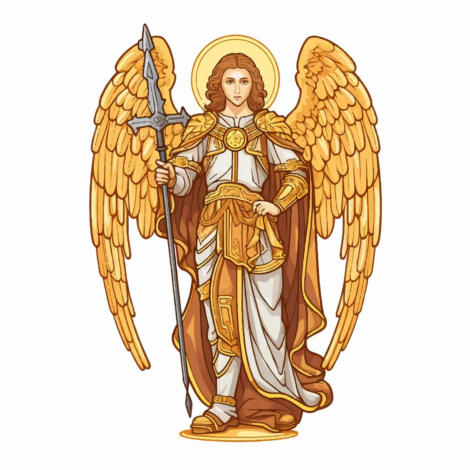 Vintage Illustration of Archangel Raphael — free download from Dotvec