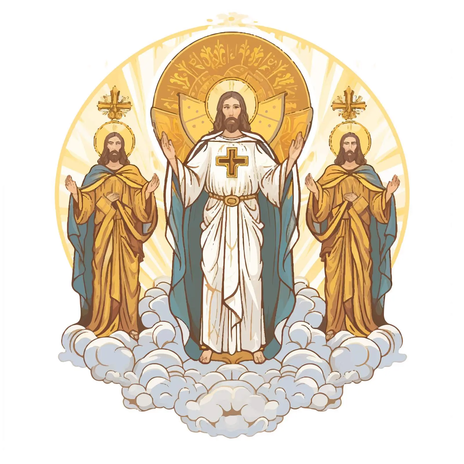 Vintage Illustration of The Holy Transfiguration – free illustration design image from Dotvec