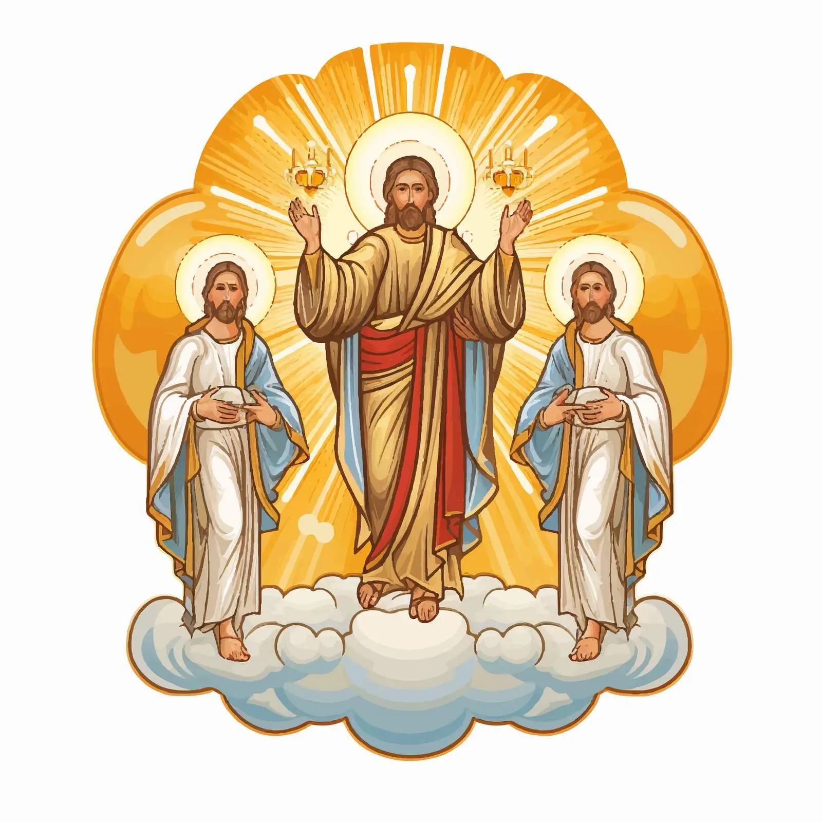 Vintage Christian Illustration of The Holy Transfiguration — free download from Dotvec