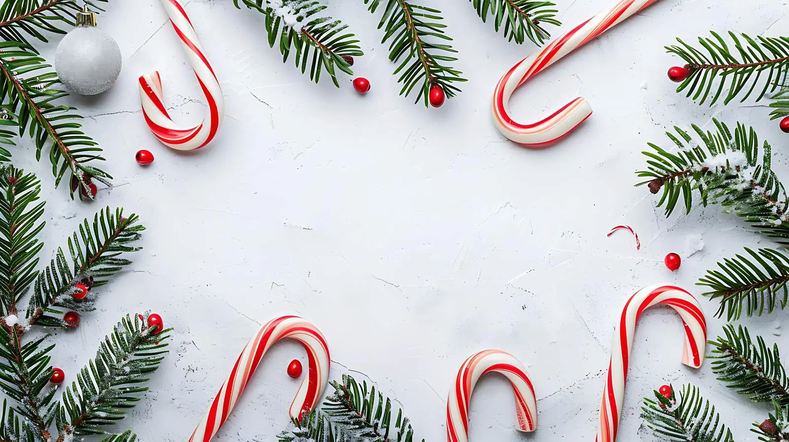 Candy Frame Christmas Background with Copy Space — free download from Dotvec