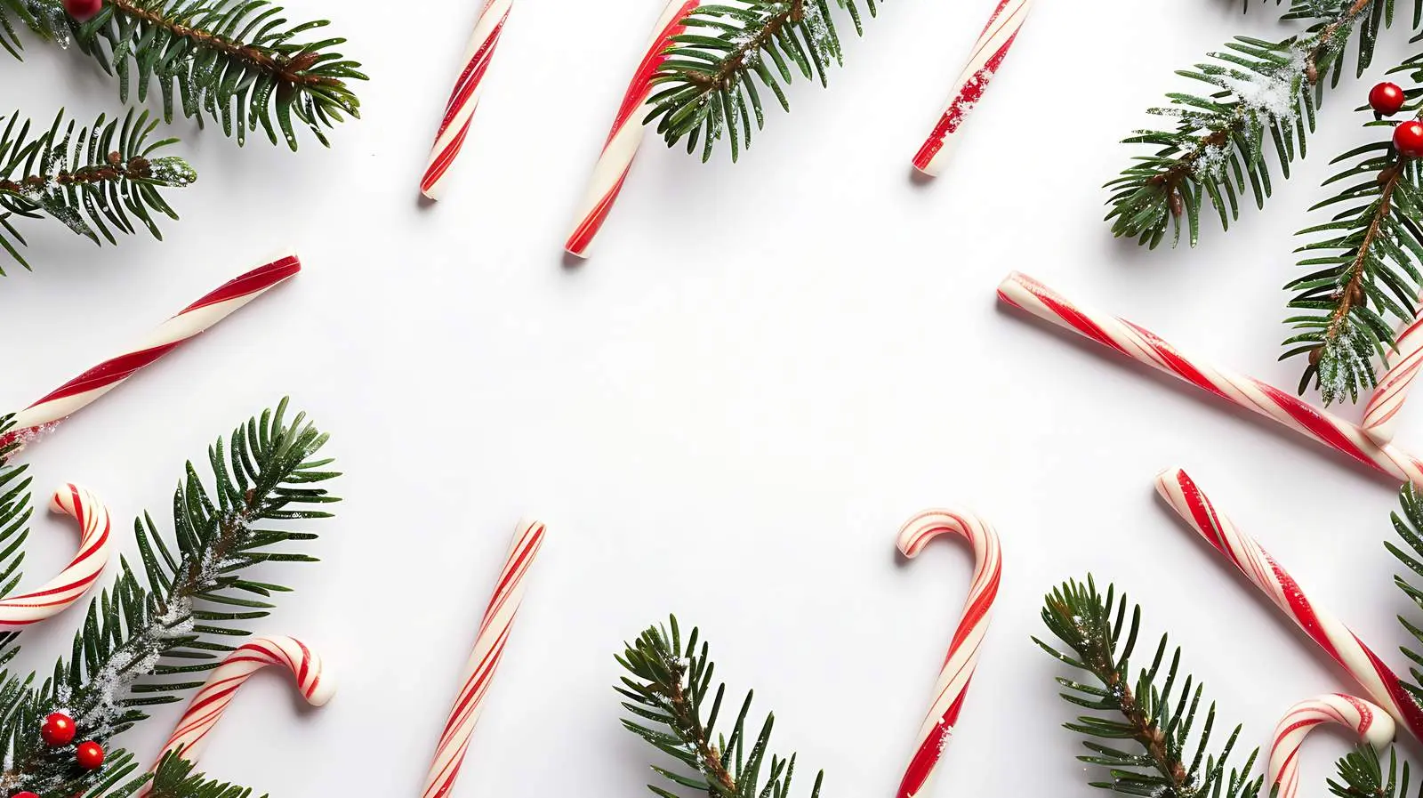 Candy Frame Christmas Background with Space for Text – free xmas image from Dotvec