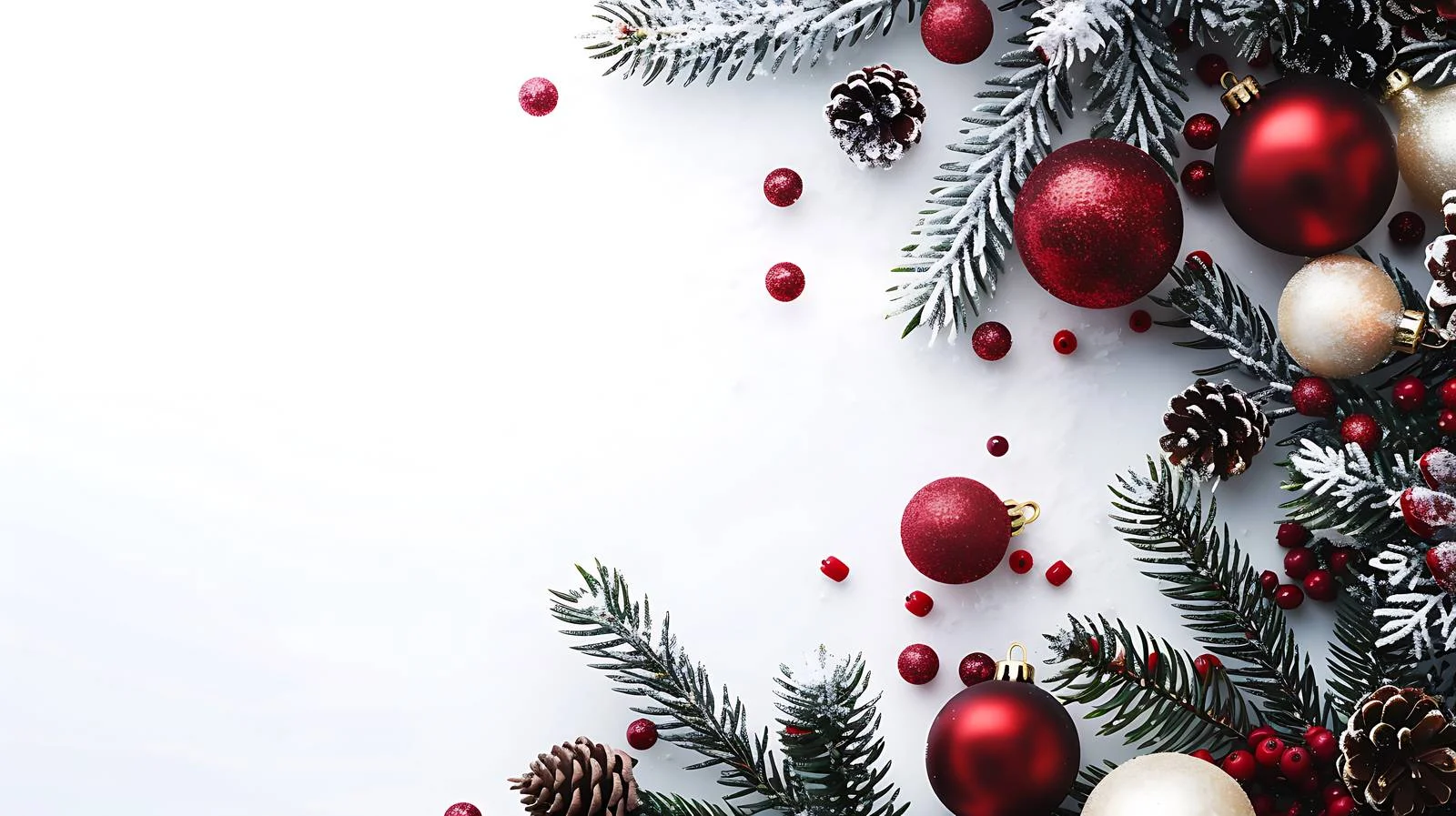 Festive Christmas Setting on White Background — free download from Dotvec