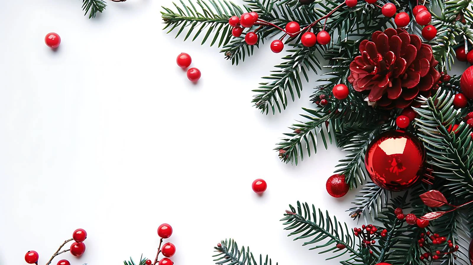 Elegant Christmas Isolated White Background — free download from Dotvec