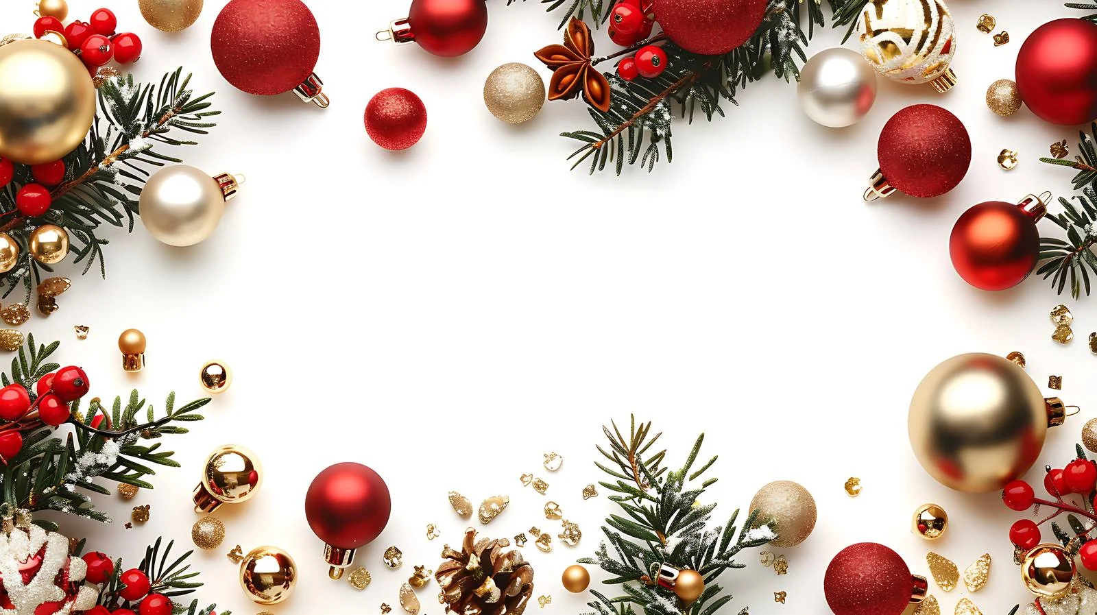 Festive Christmas Scene on White Backgrounds — free download from Dotvec