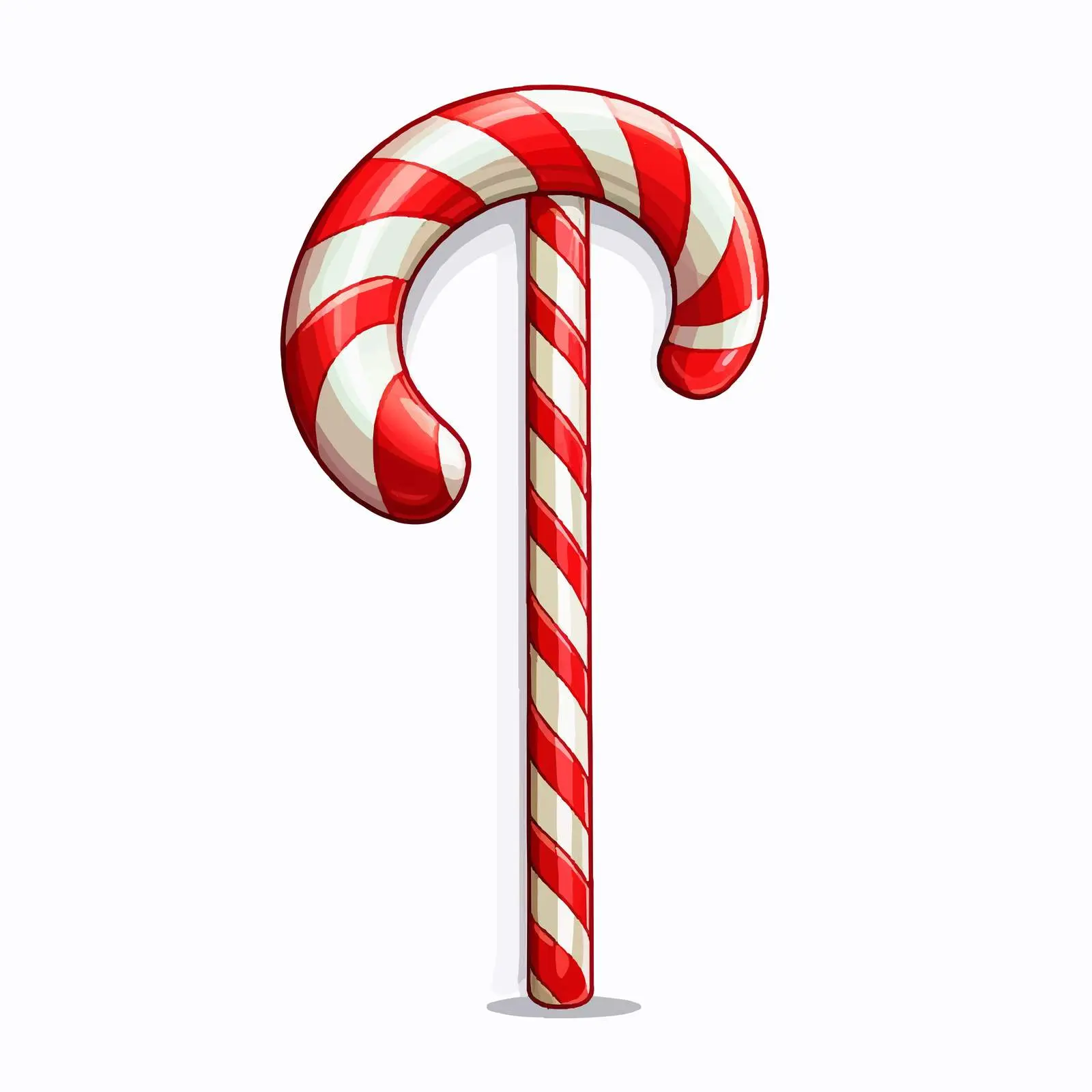 Cartoon Christmas Cane Decorative Vector Illustration — free download from Dotvec