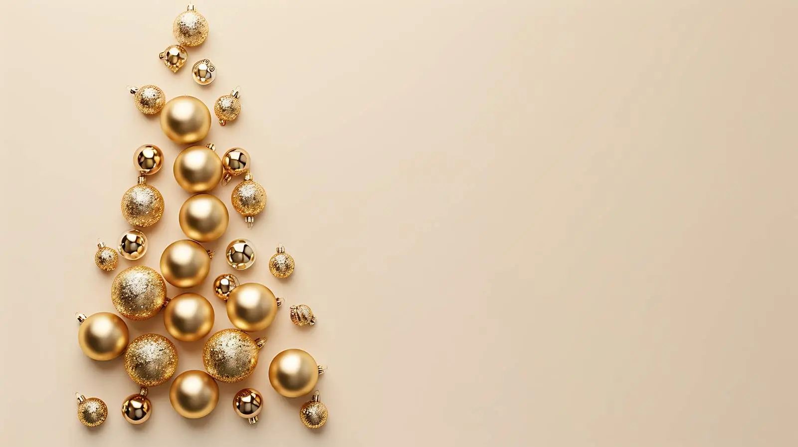 Elegant Christmas Tree with Golden Balls Decoration — free download from Dotvec