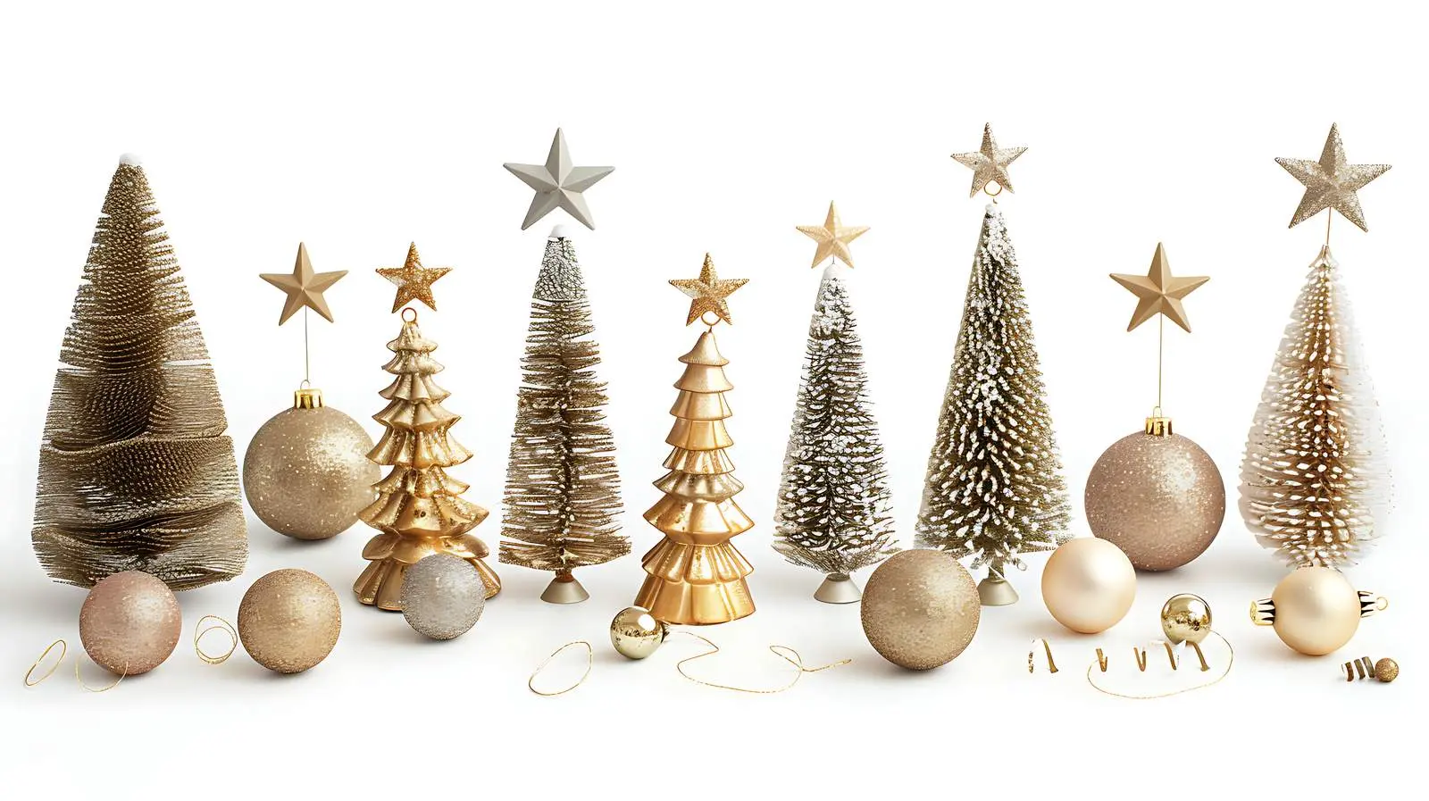 Elegant Gold and Beige Christmas Tree Decor – free beige tone image from Dotvec