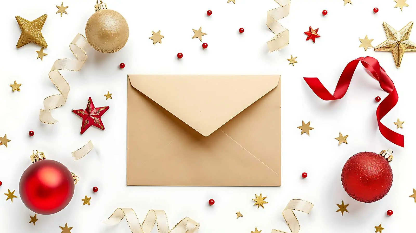 Christmas Craft Paper Envelope with Tree Design — free download from Dotvec