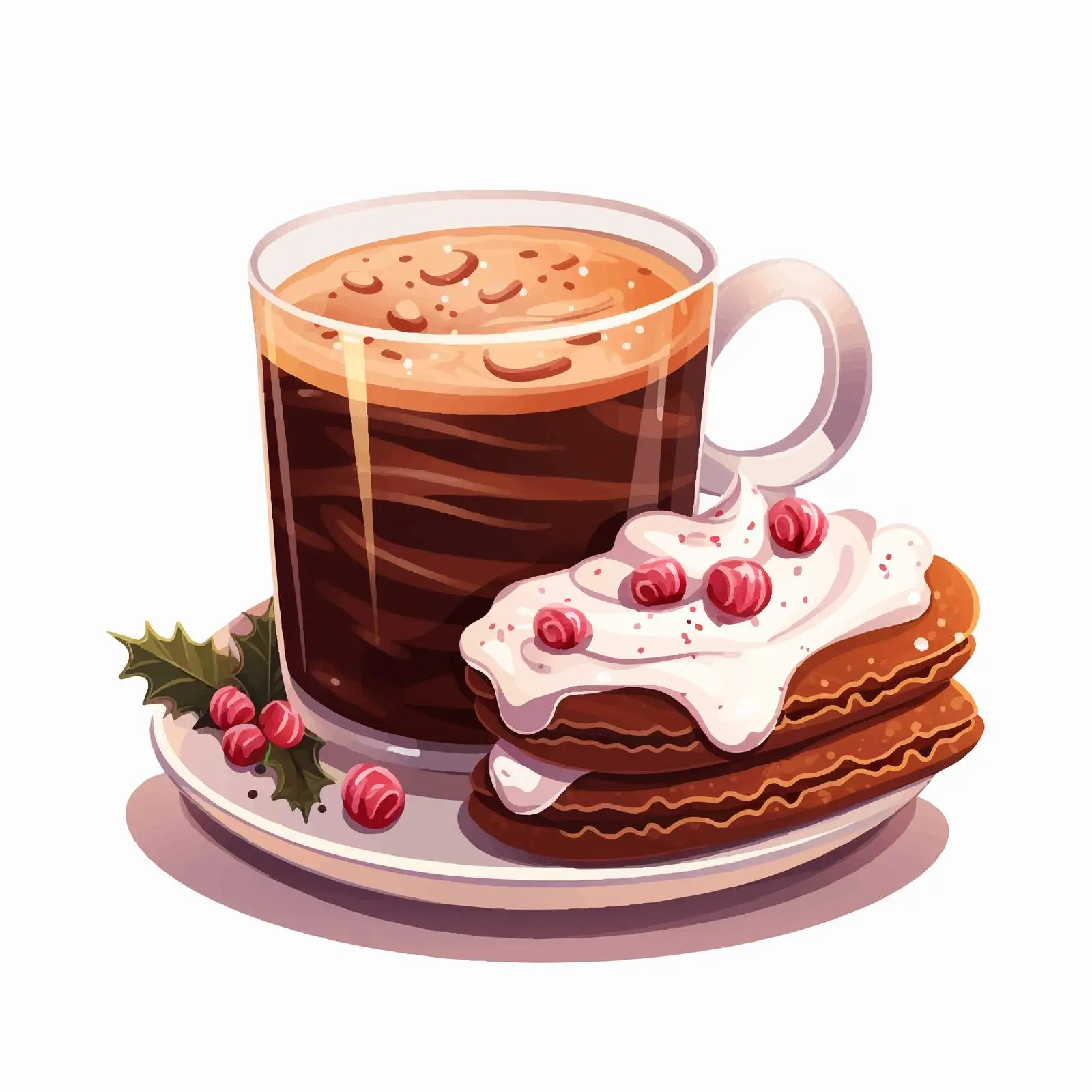 Delicious Christmas Cocoa with Marshmallow Cookies — free download from Dotvec