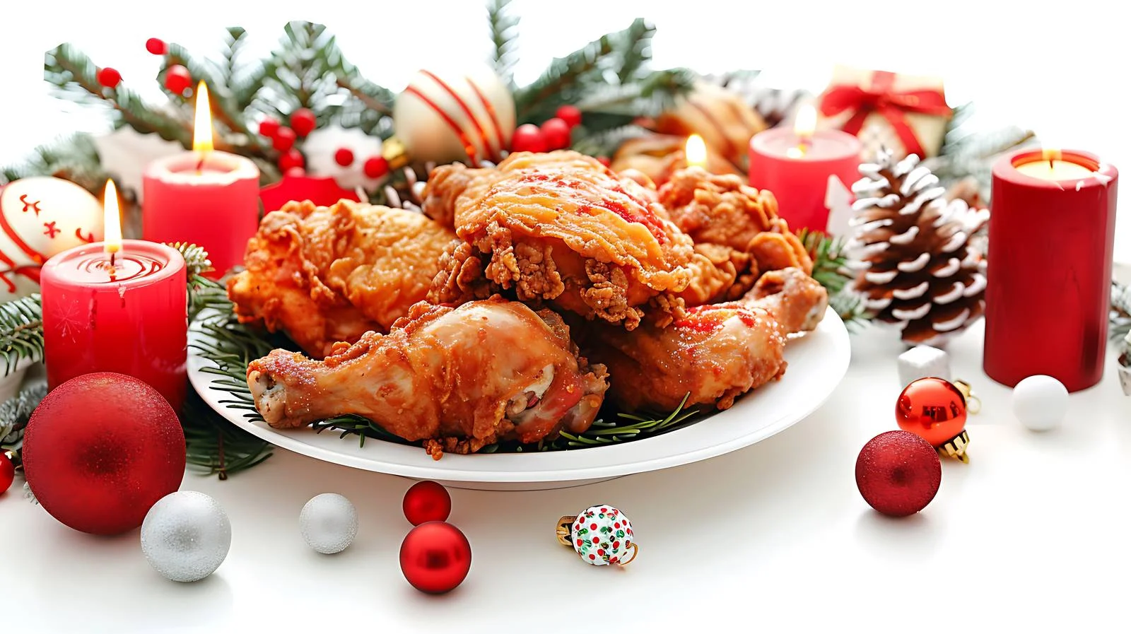 Festive Fried Chicken Dinner Celebration — free download from Dotvec