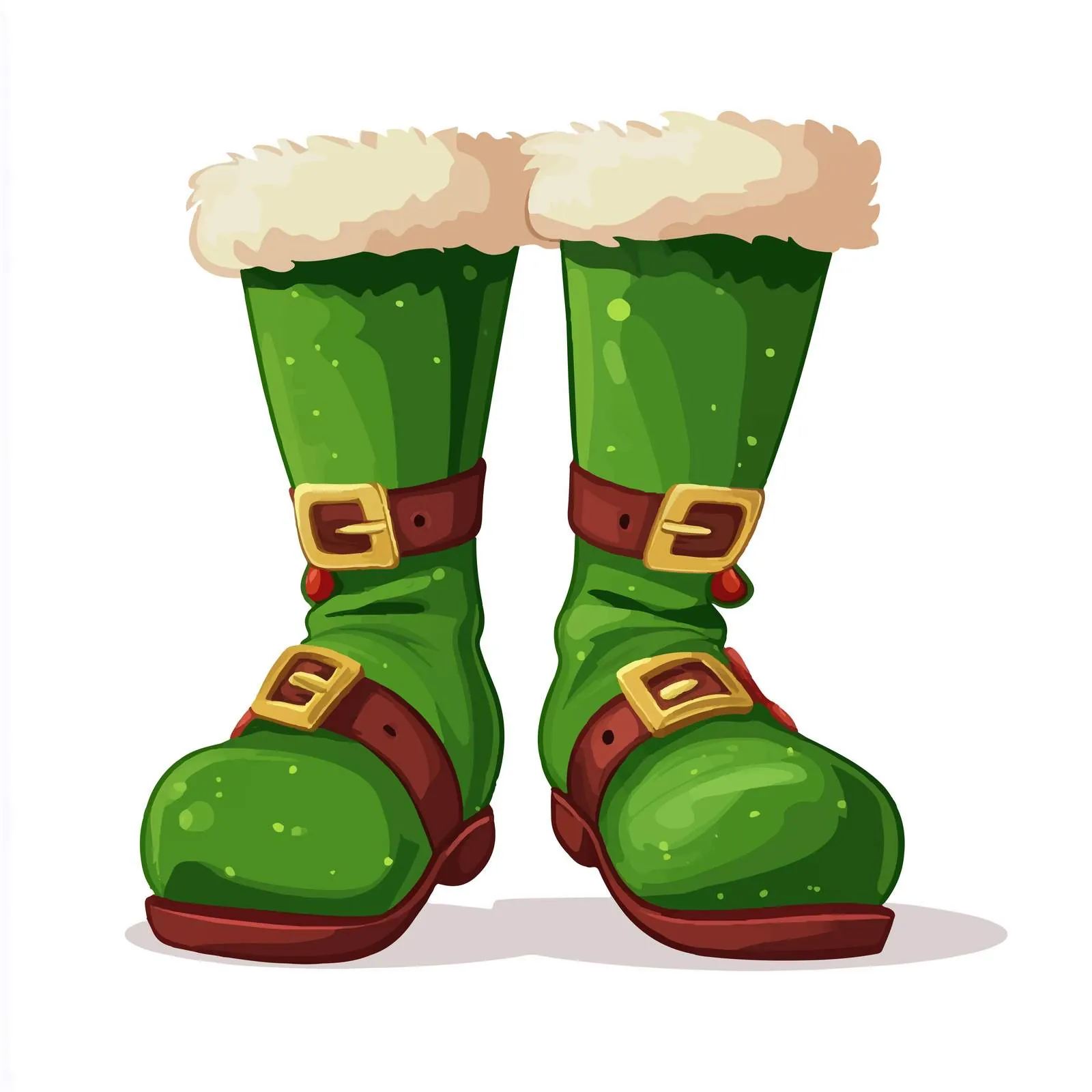 Flat Vector Illustration of Christmas Elf Feet — free download from Dotvec