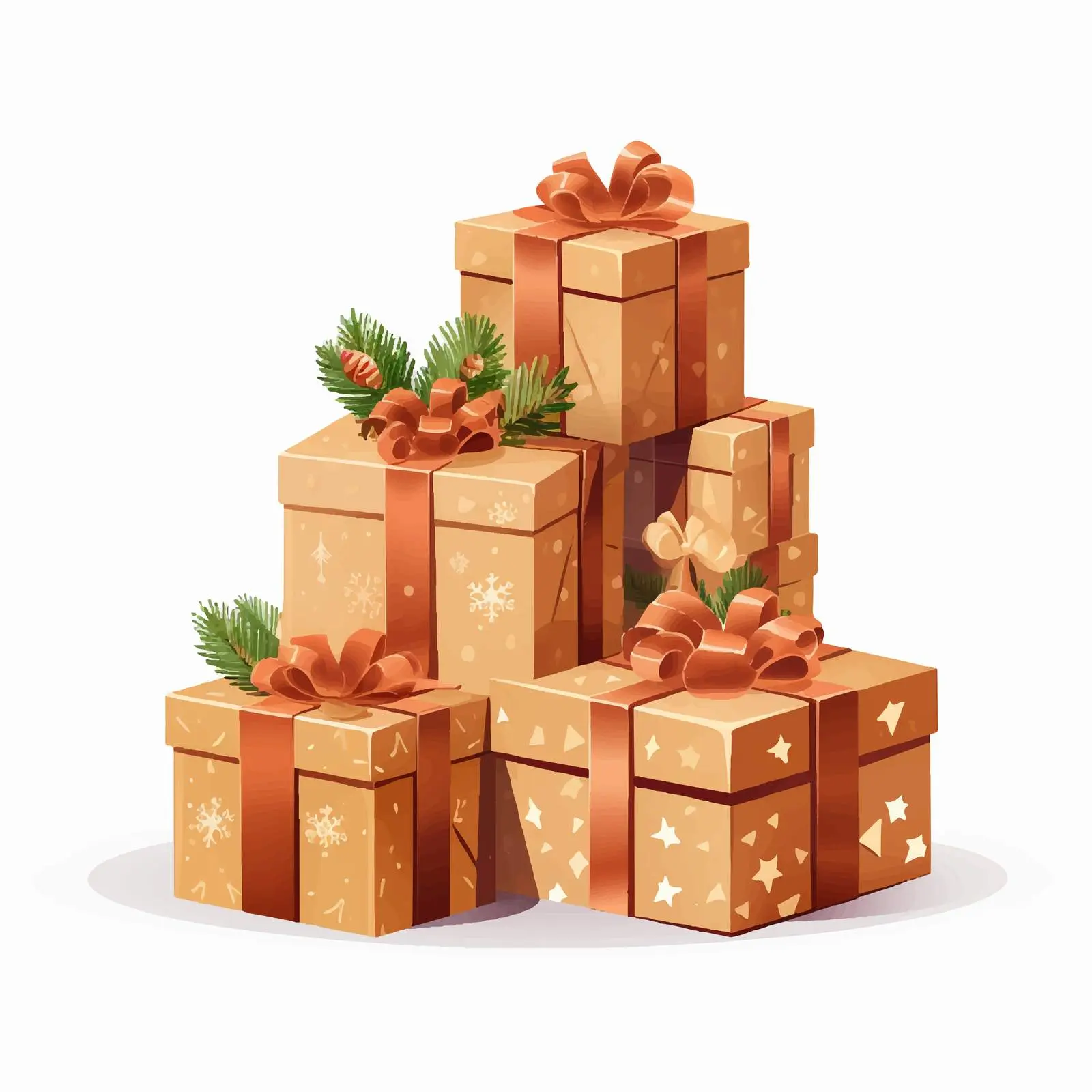 Heap of Christmas Gift Boxes and Packages — free download from Dotvec