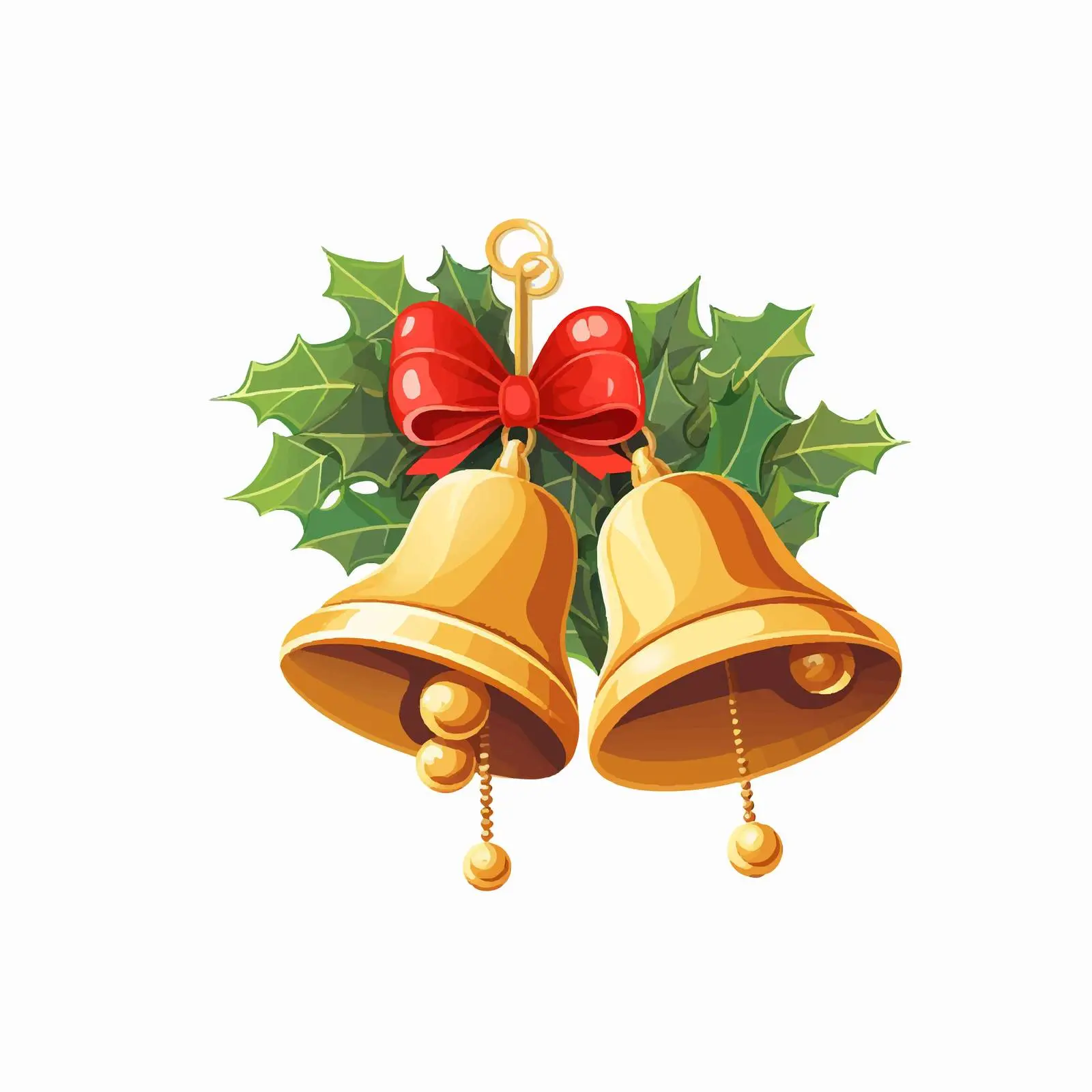 Christmas Jingle Bells Holiday Decoration Vector — free download from Dotvec