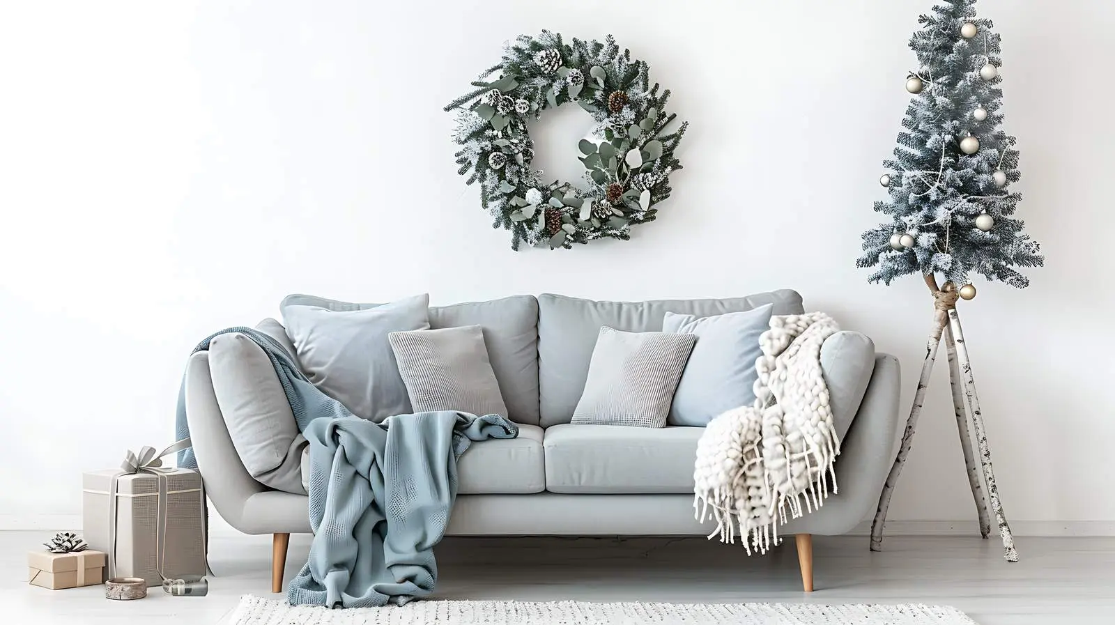 Festive Table Composition for Christmas and New Year — free download from Dotvec