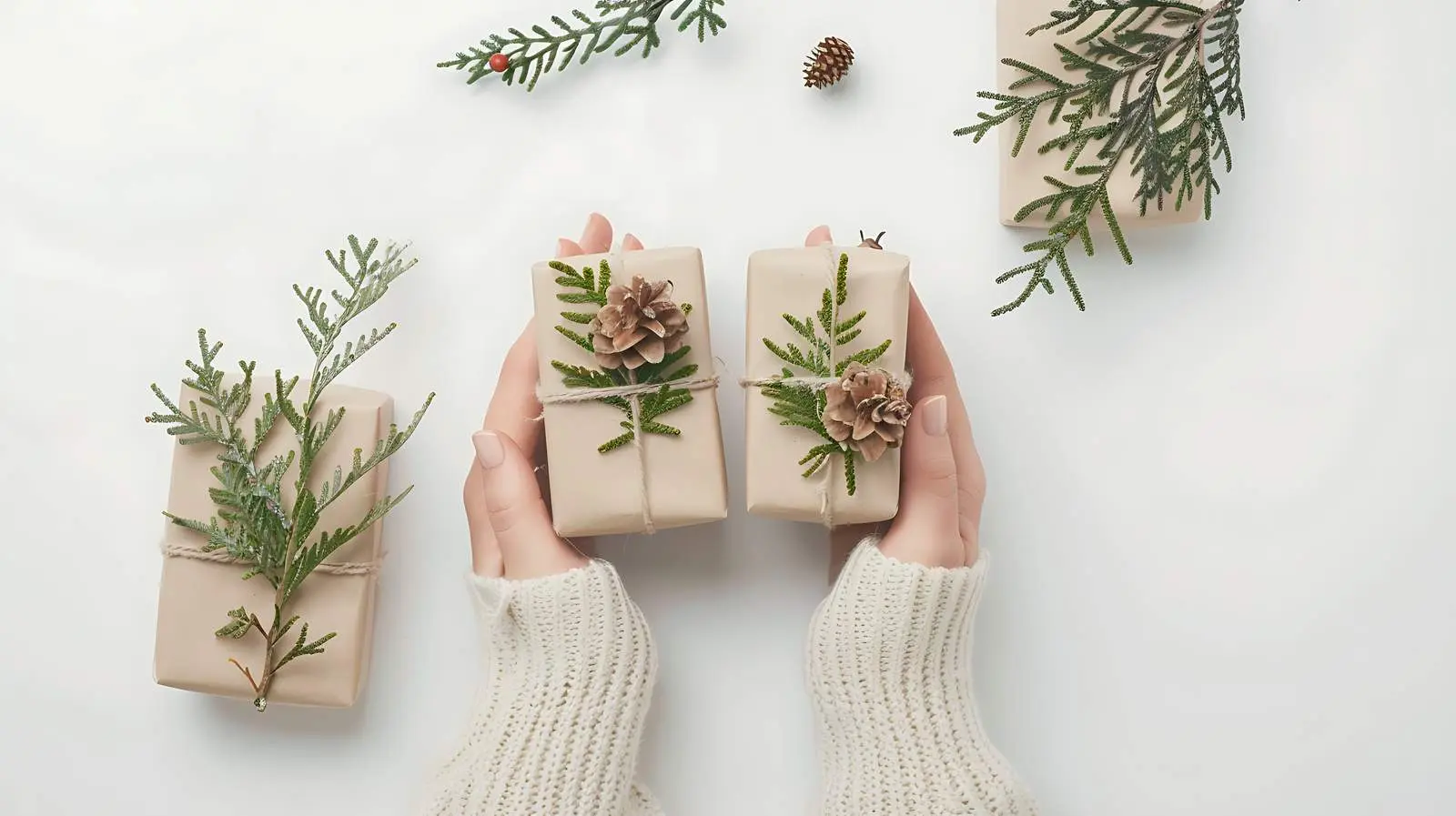 Festive Christmas and New Year Table Setting – free dinner image from Dotvec