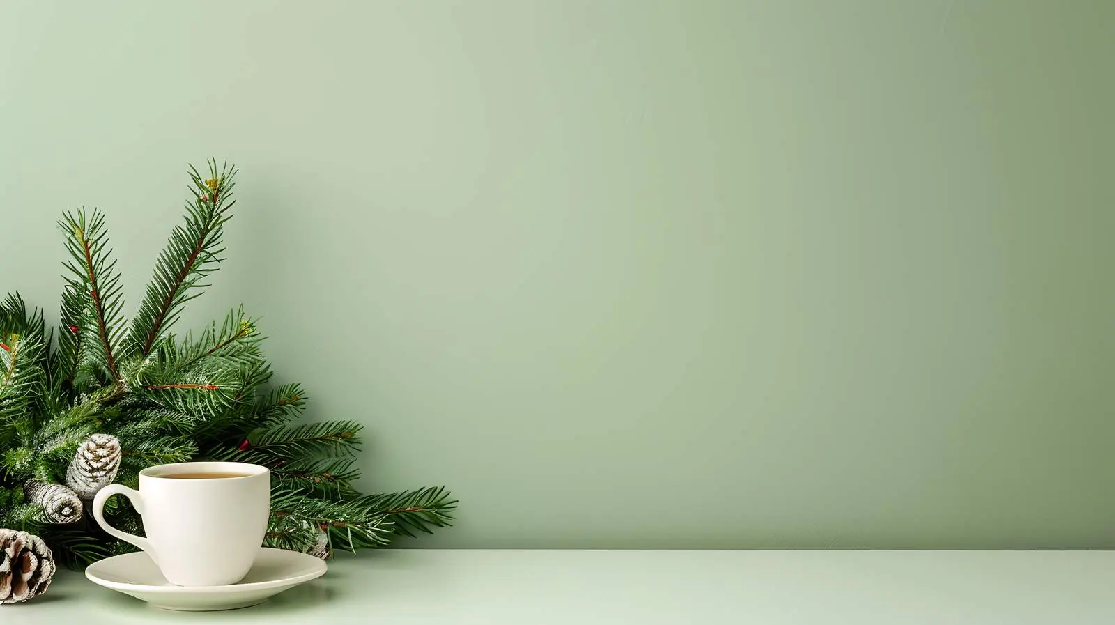 Festive Christmas and New Year Wreath Composition — free download from Dotvec