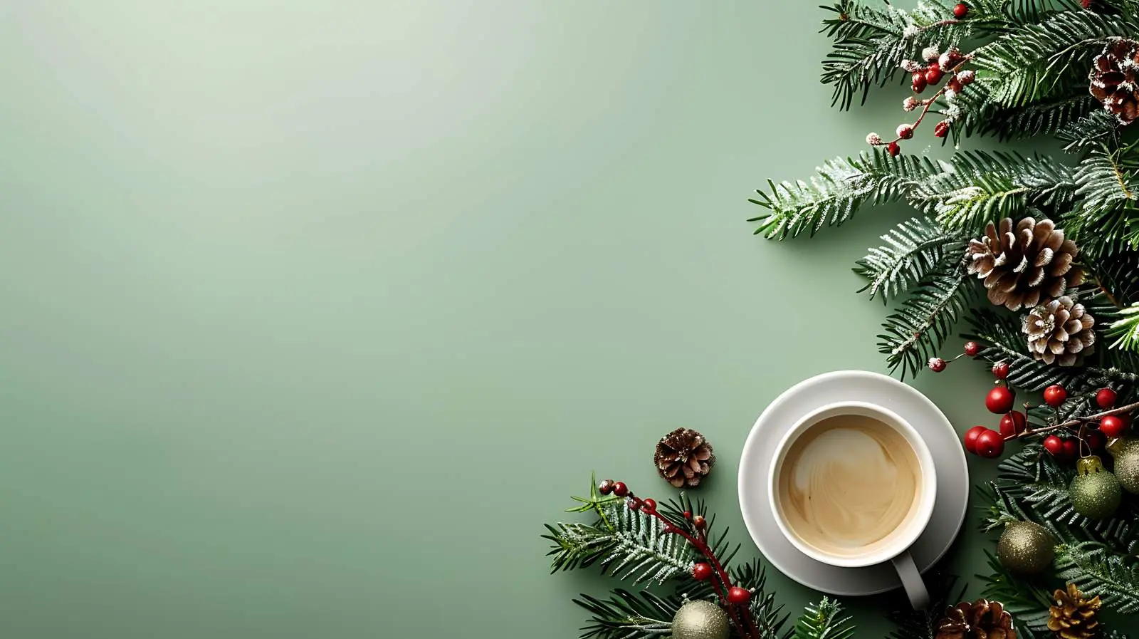 Festive Christmas and New Year Wreath Decoration — free download from Dotvec