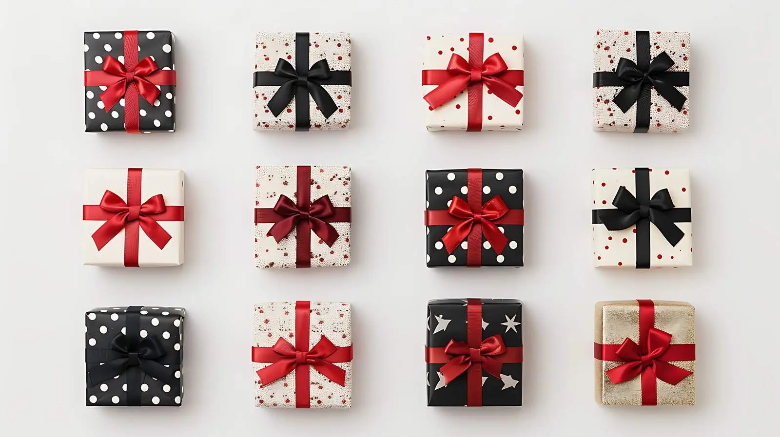 Traditional Christmas and New Year Gift Boxes — free download from Dotvec