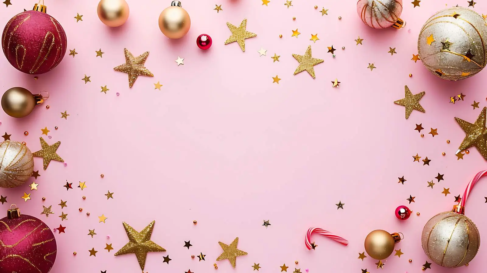 Festive Christmas and New Year Composition Frame – free happiness image from Dotvec