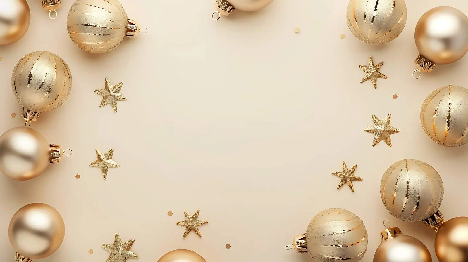 Gold Christmas Bauble Holiday Decorations — free download from Dotvec