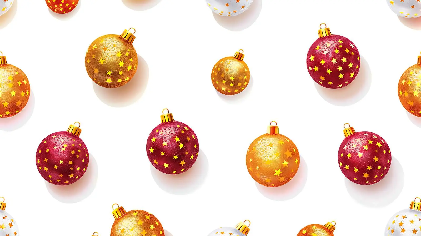 Colorful Christmas Tree Pattern with Gold Accents – free xmas image from Dotvec