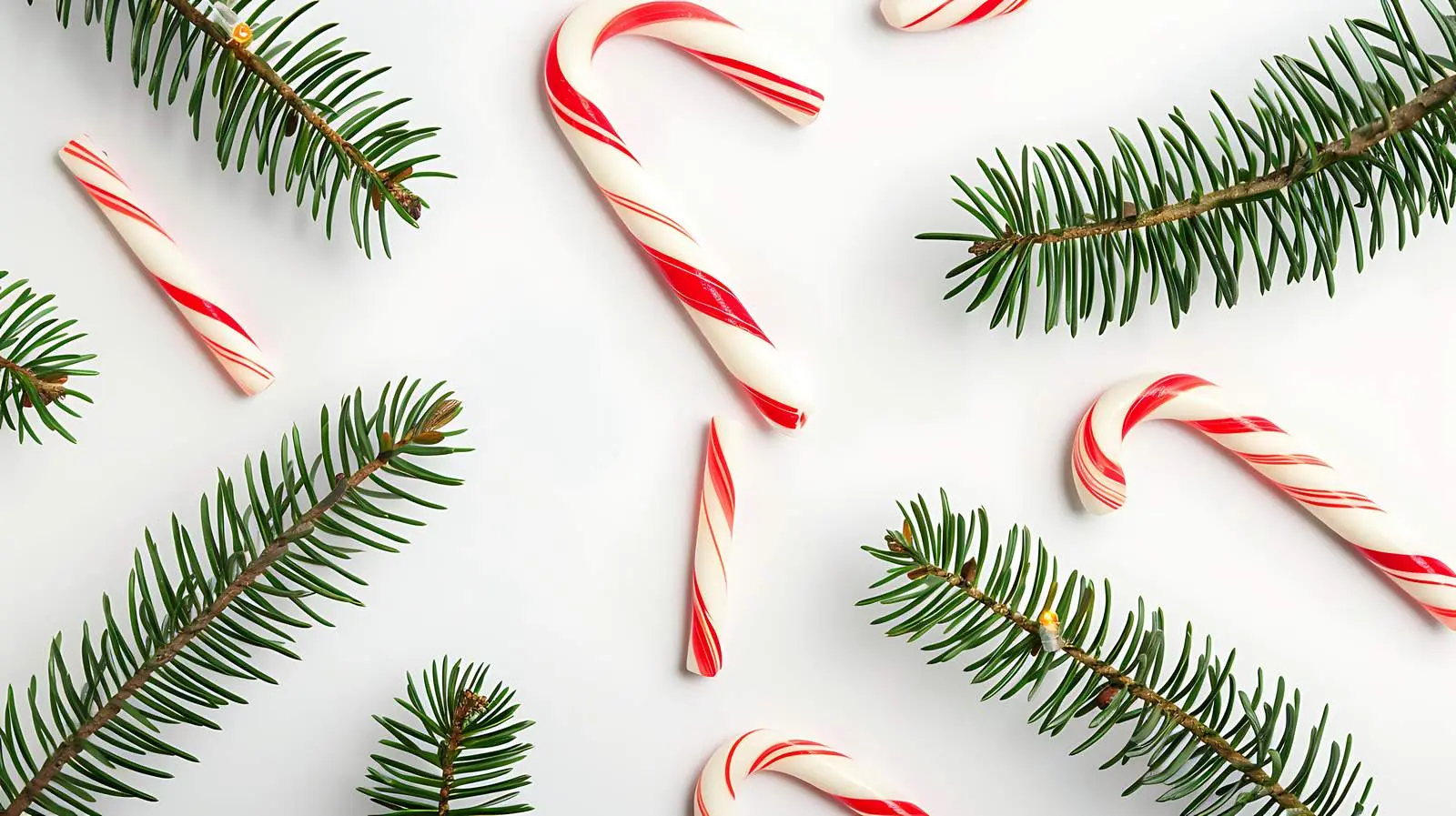 Candy Cane Christmas Tree Decoration on White Background – free festive season image from Dotvec