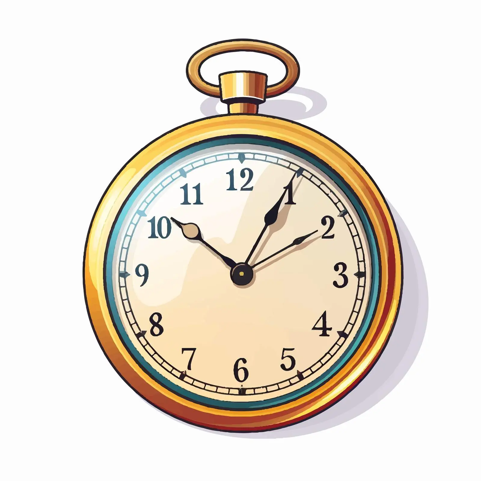 Cartoon Vector Illustration of Isolated Chronometer Clock – free inventory image from Dotvec