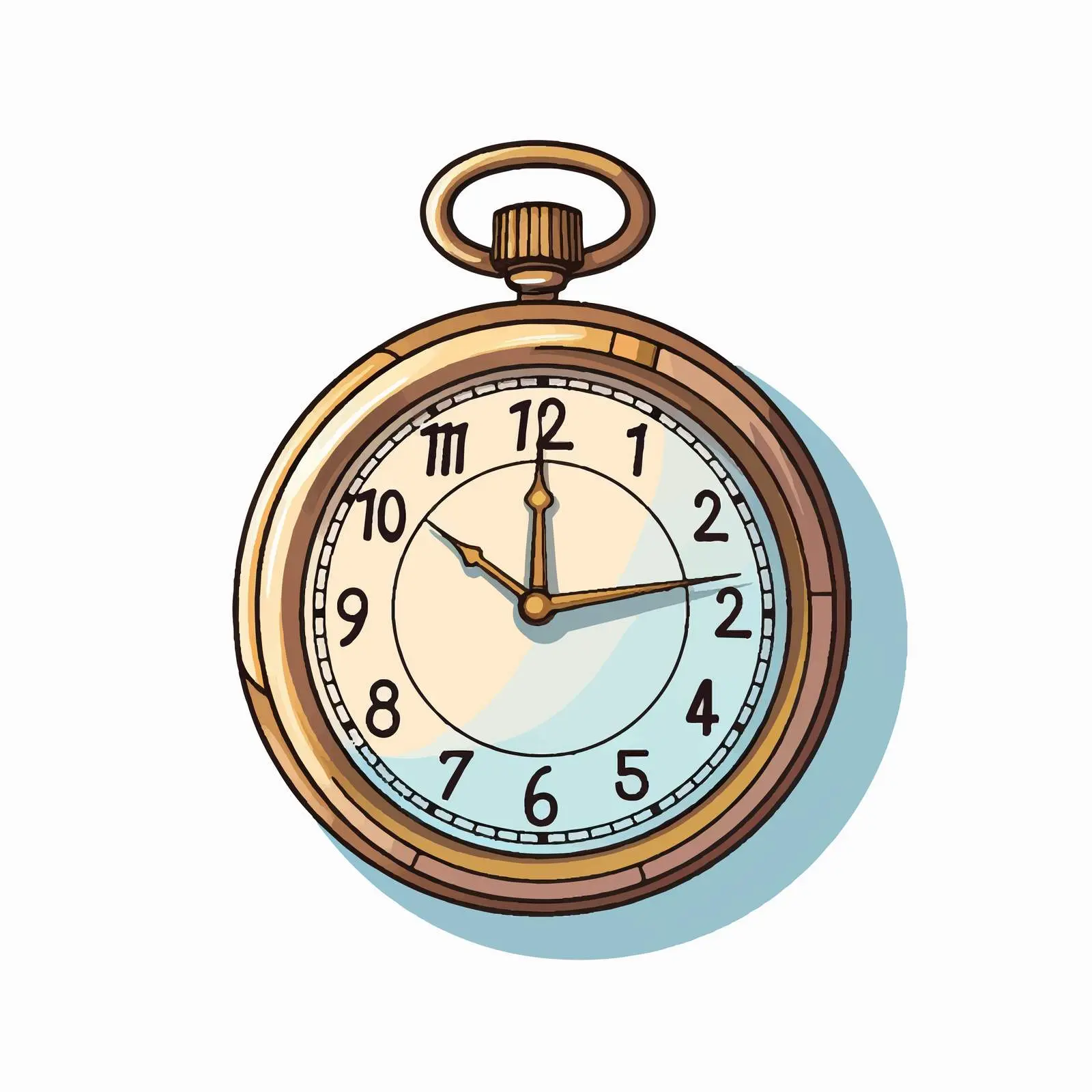 Isolated Cartoon Chronometer Clock Vector Illustration — free download from Dotvec
