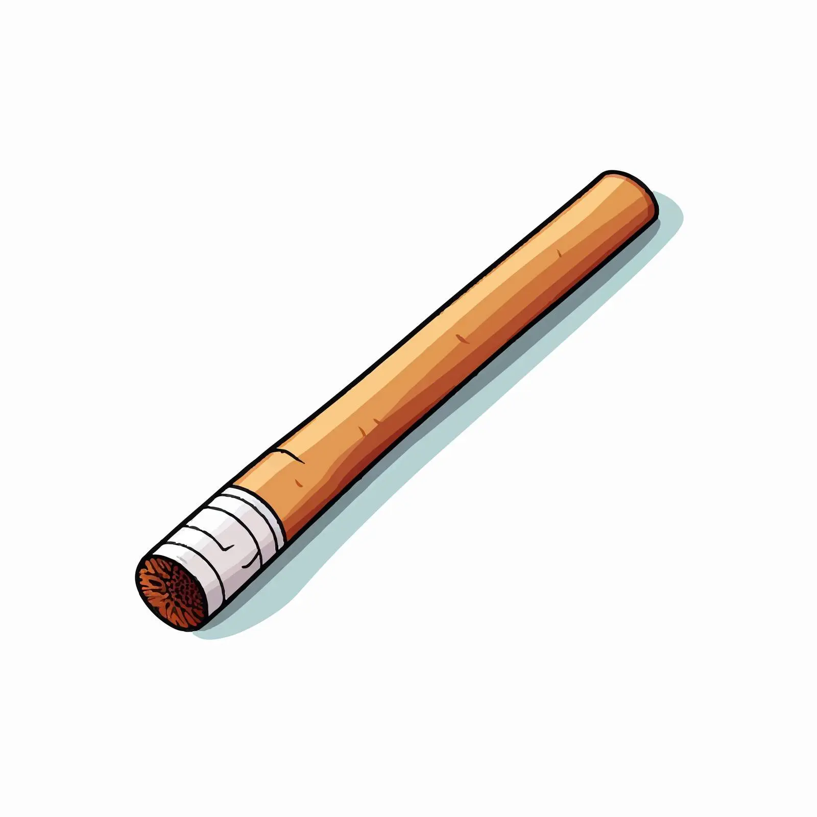 Cartoon Vector Illustration of Cigarette Design – free tobacco image from Dotvec