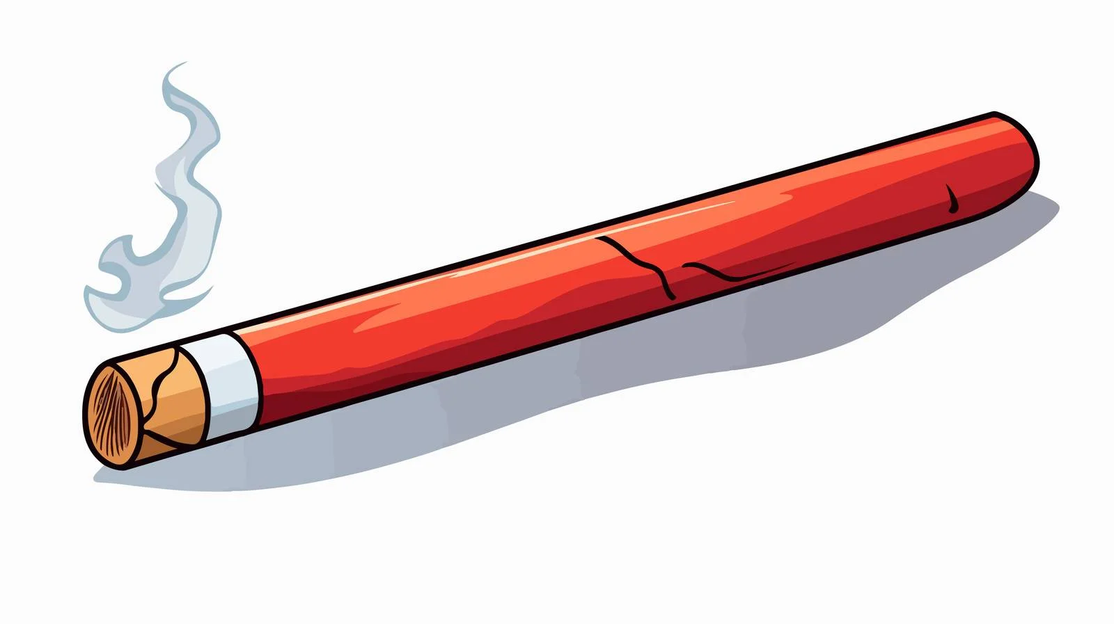 Premium Cartoon Cigarette Design — free download from Dotvec