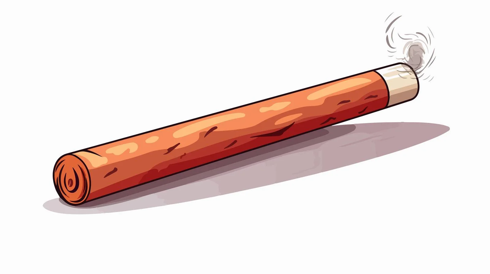High-Quality Cartoon Cigarette — free download from Dotvec