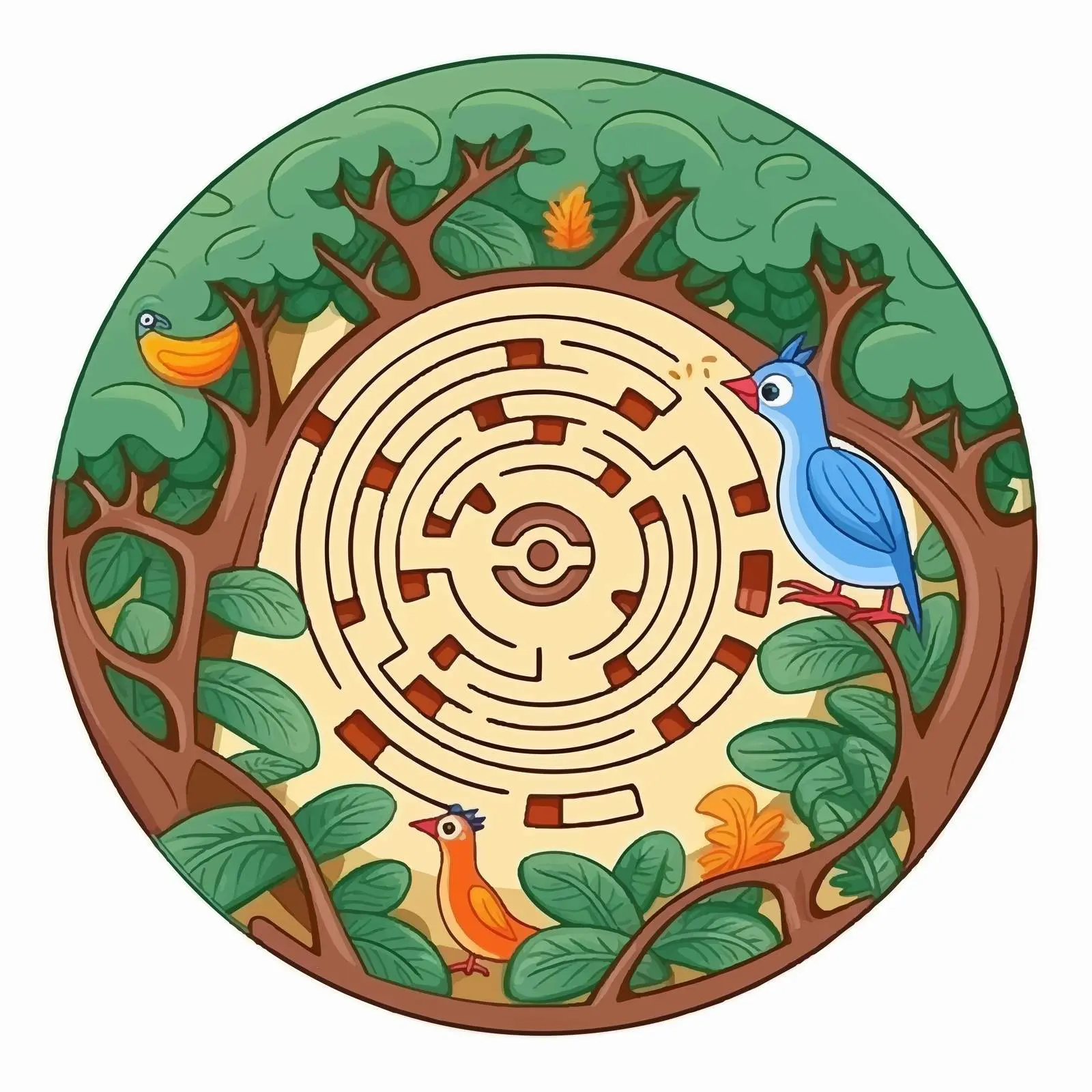 Circle Maze Puzzle Game for Kids – free learning experience image from Dotvec
