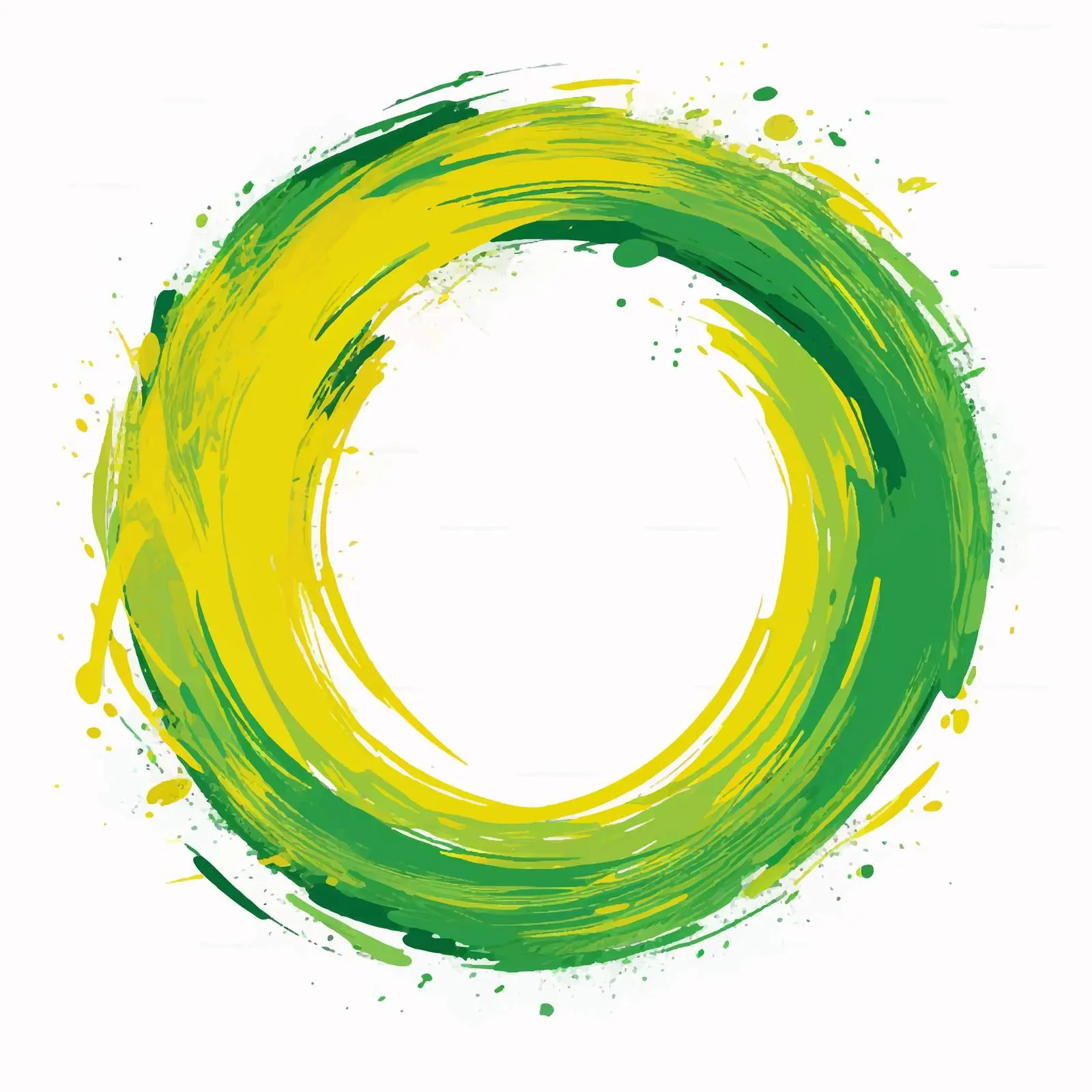 Fresh Green and Yellow Circular Vector Background – free unique texture image from Dotvec