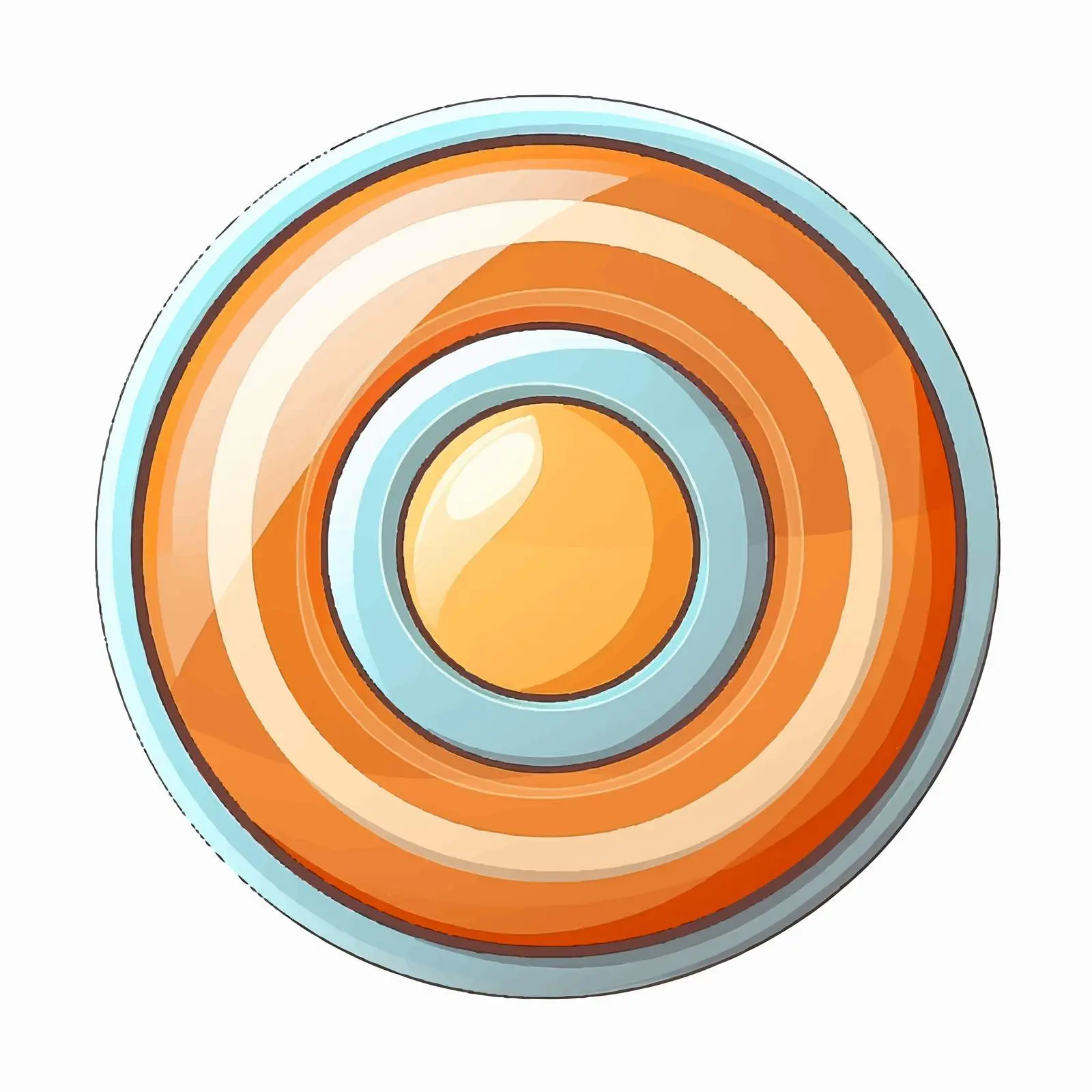 Cartoon Circular Object Vector Illustration — free download from Dotvec