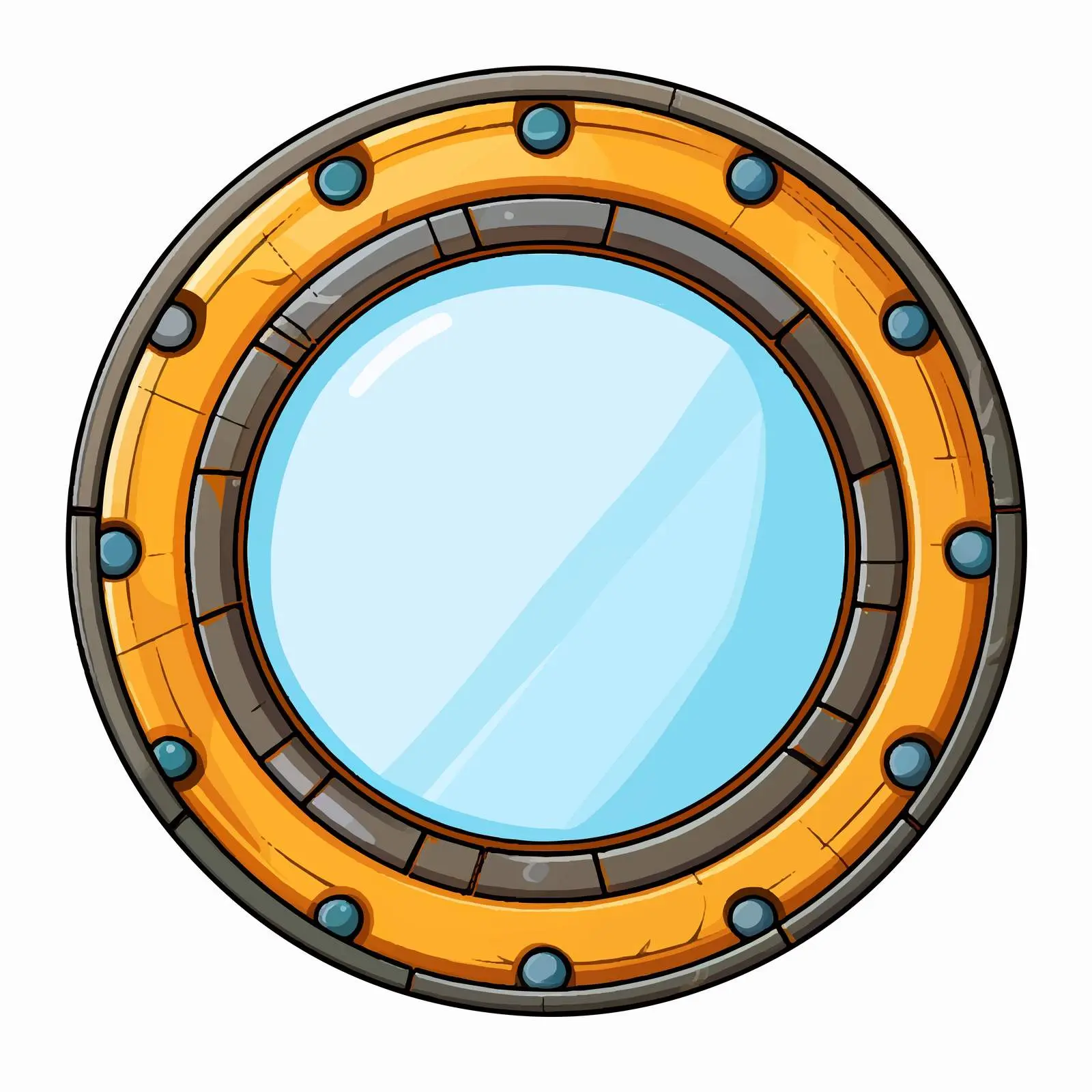 Cartoon Circular Object Vector Icon Illustration — free download from Dotvec