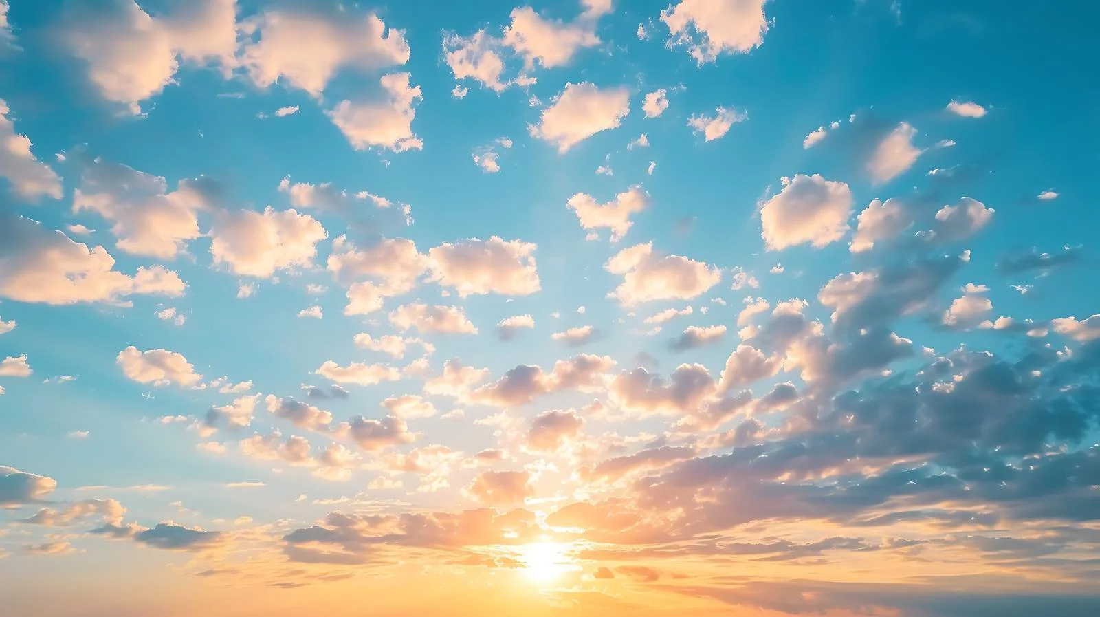 Cirrocumulus Clouds Over Summer Blue Sky — free download from Dotvec