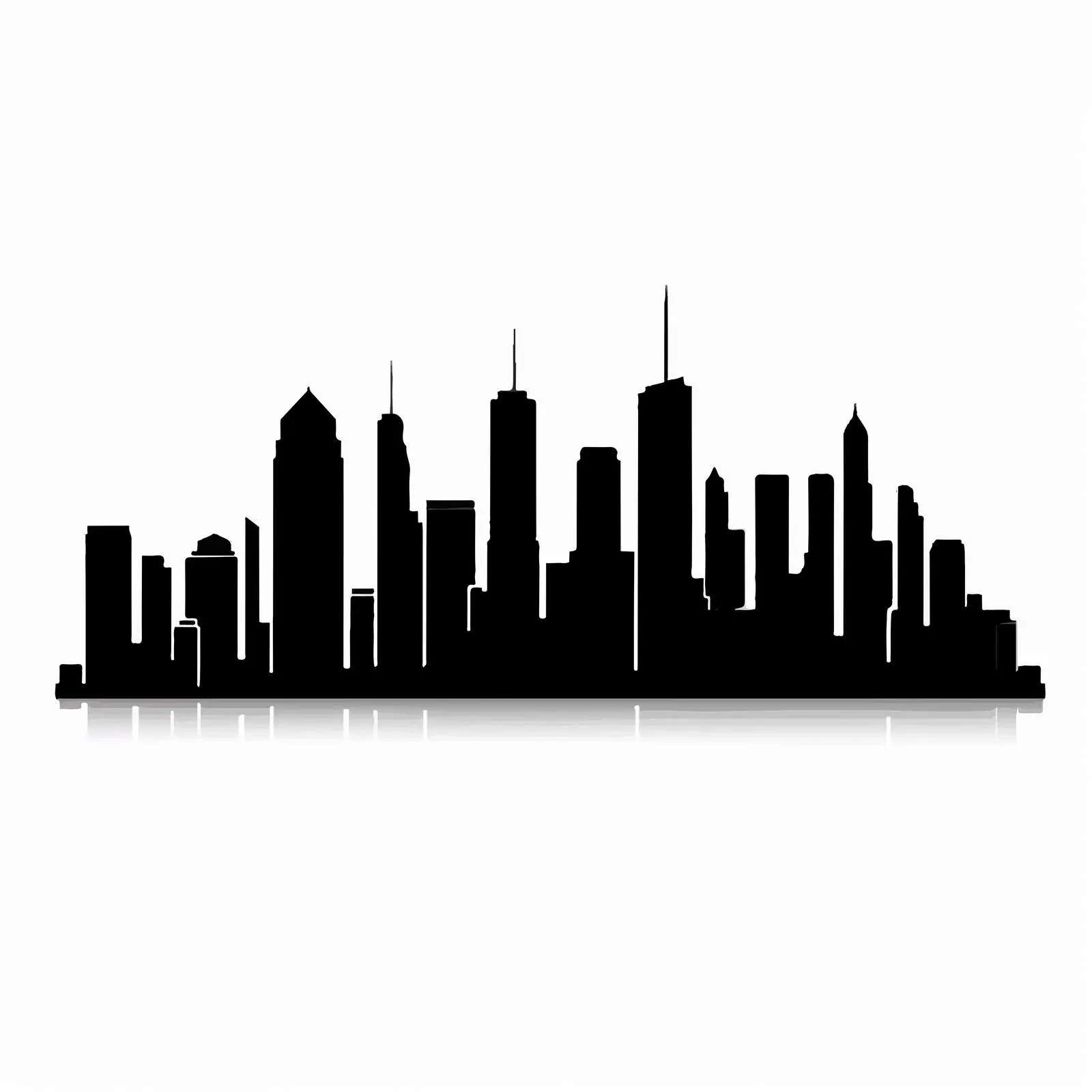 Cartoon Cityscape Silhouette Vector Icon — free download from Dotvec