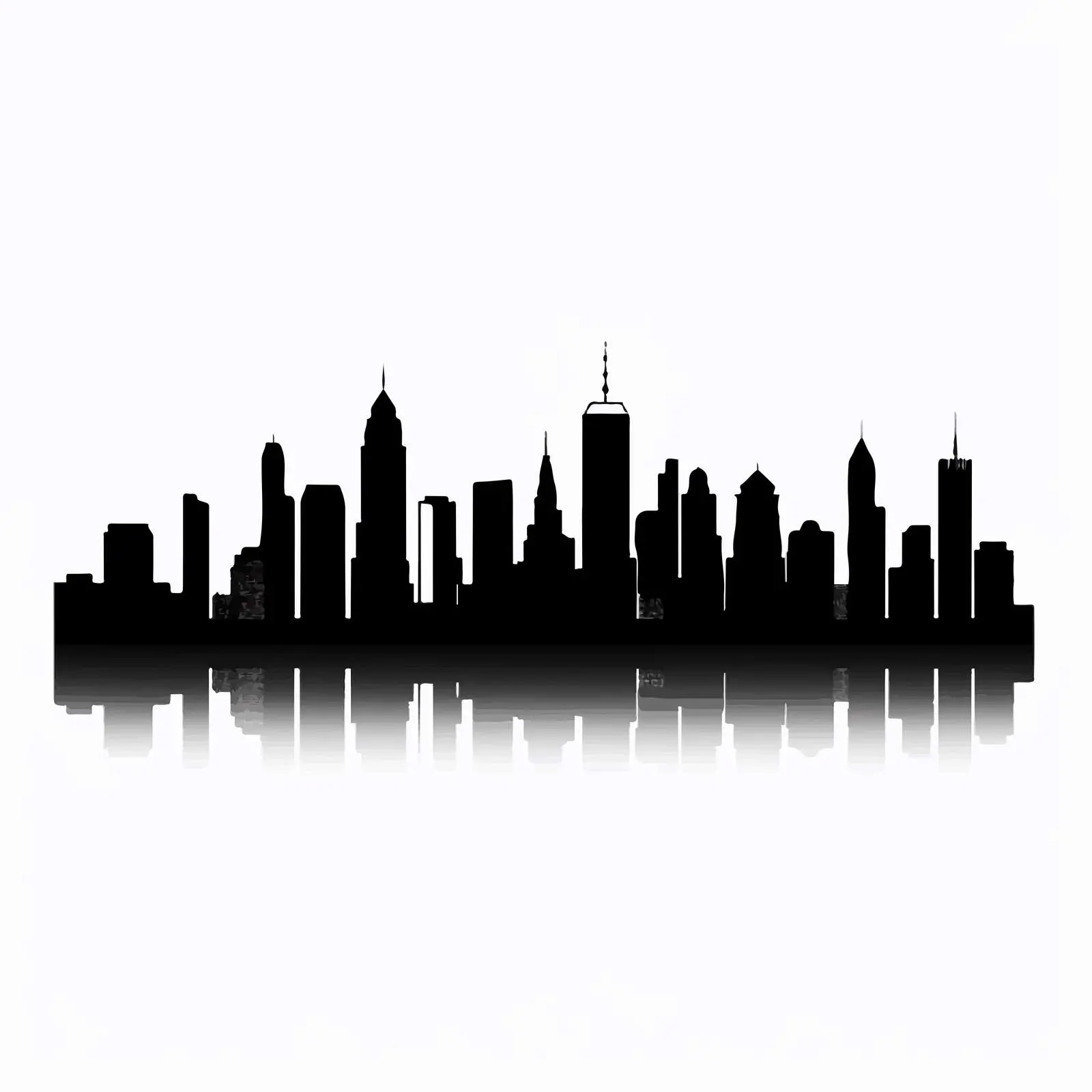 Cartoon Cityscape Silhouette Vector Illustration — free download from Dotvec