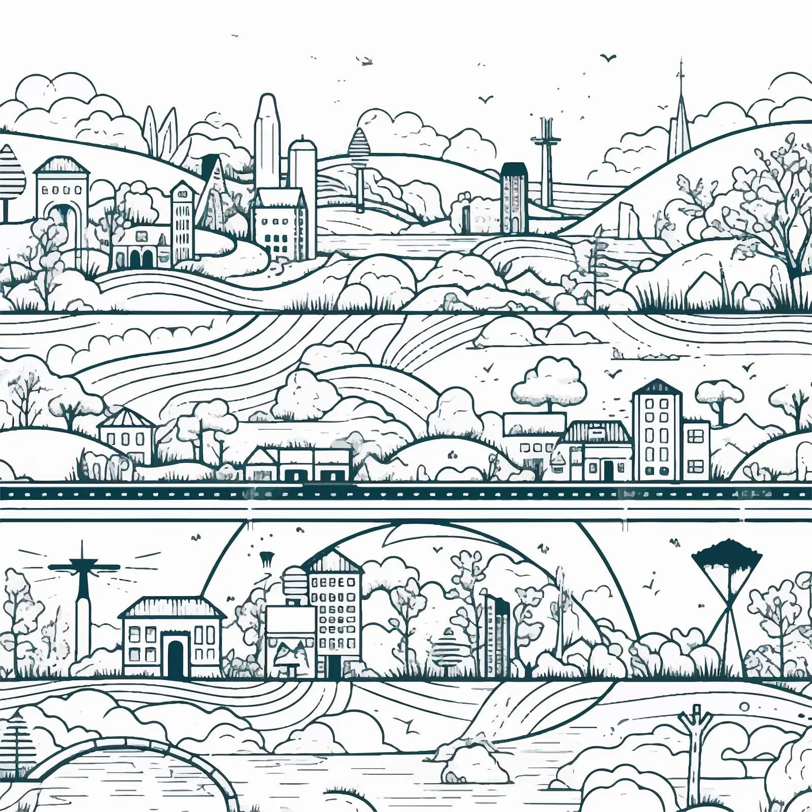 Eco-Friendly Technology in Cityscape Architecture – free public spaces image from Dotvec