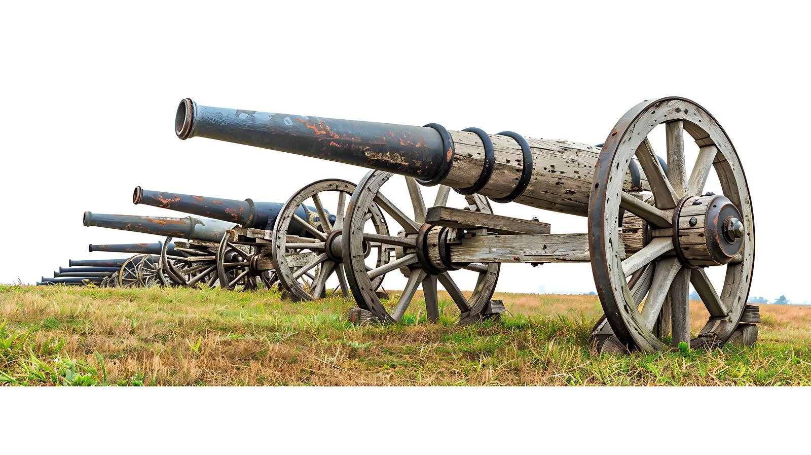 Historic Civil War Cannons at Antietam Battlefield — free download from Dotvec