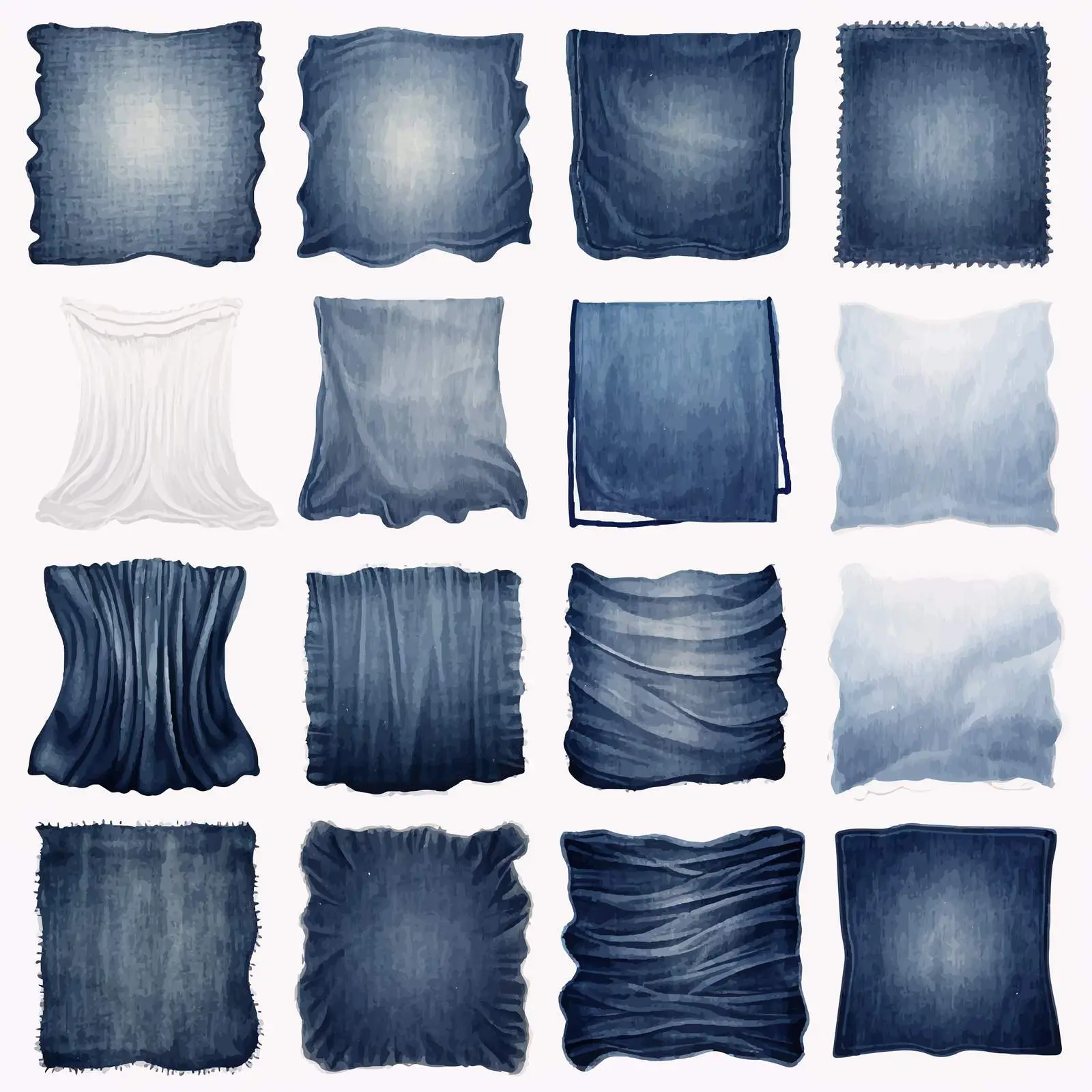 Classic Universal Denim Fabric Vector Illustration — free download from Dotvec
