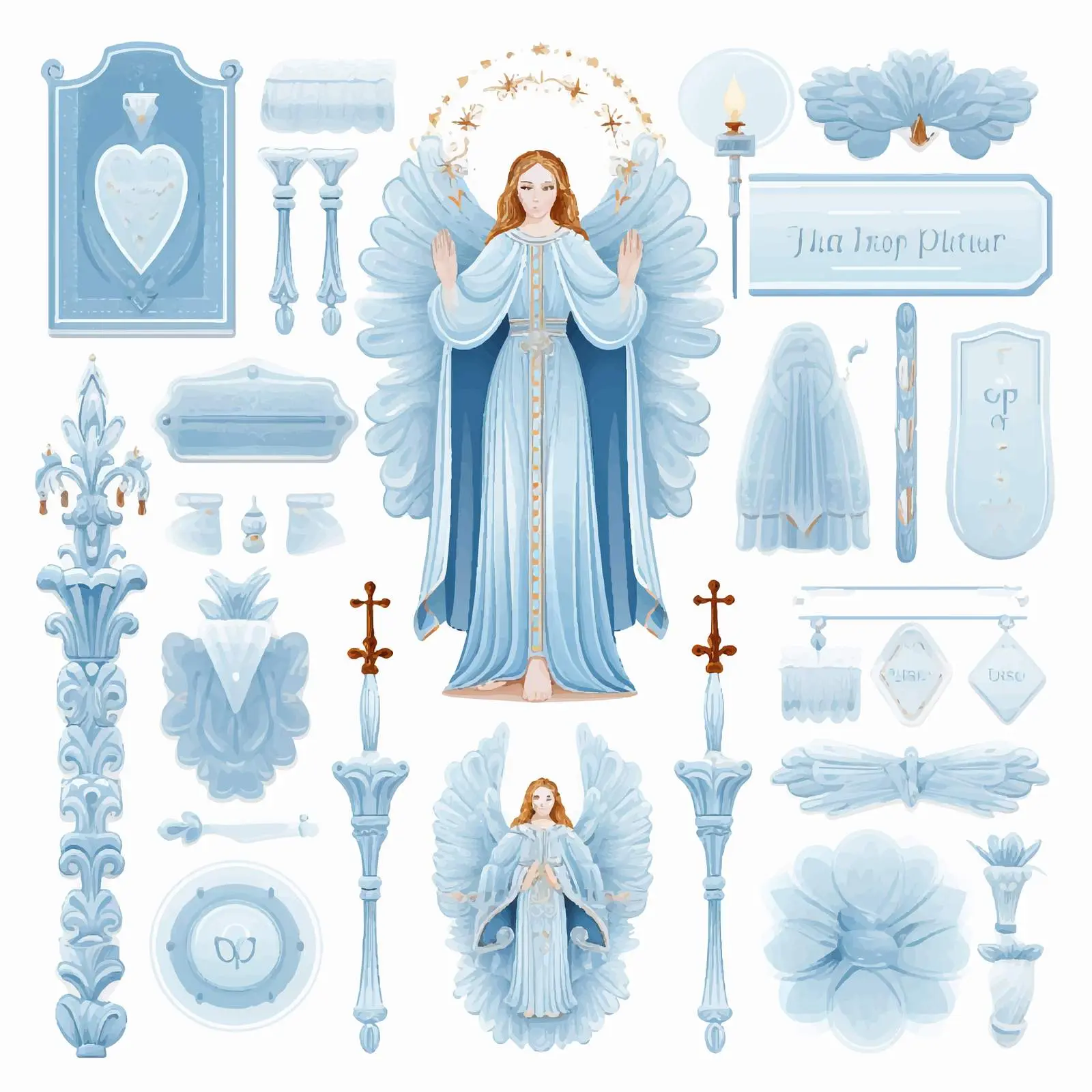 Classic Religious Template: God Bless You Design — free download from Dotvec